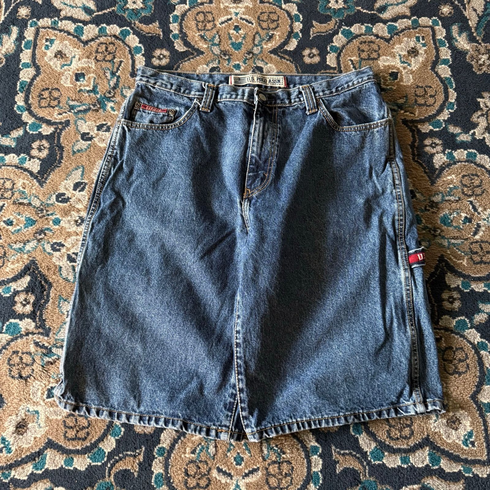 U.S. Polo Assn. Vintage Y2K 2000’s US Polo Assn. Baggy Carpenter jorts Sz 36 Size US 36 / EU 52 - 3 Thumbnail
