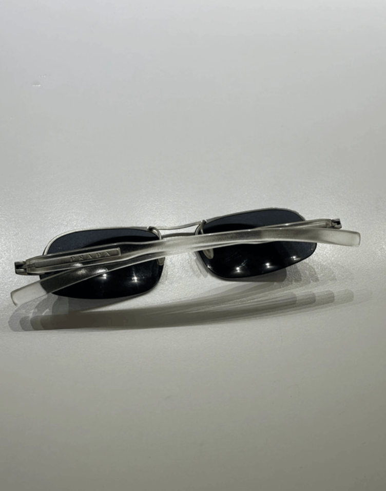 Prada × Vintage PRADA 2004 Sunglasses Rimless Sport Metal Frame Shield Size ONE SIZE - 8 Thumbnail