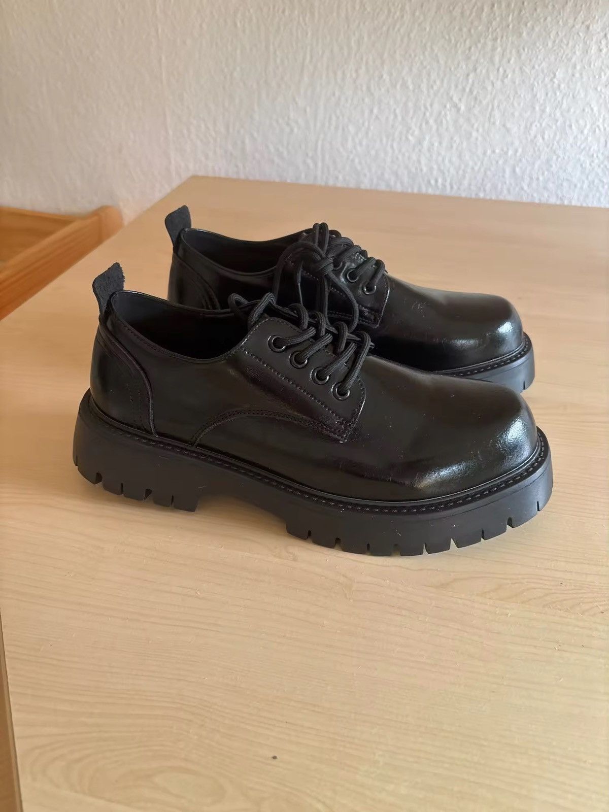 Black Platform Casual Shoes Boots Gothic Punk, Men's (Size 8.5)