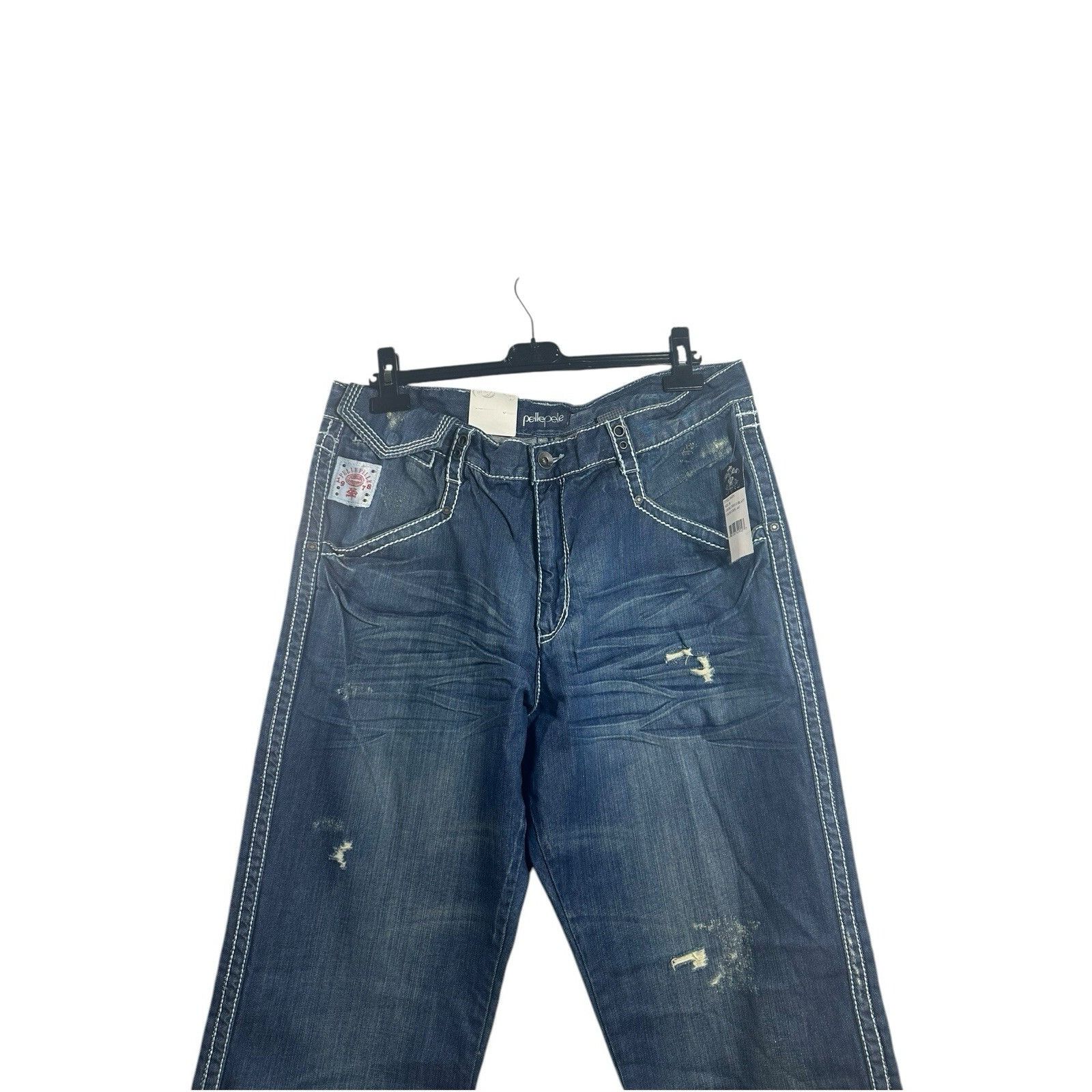 Pelle Pelle VTG Pelle Pelle Baggy Jeans Men's 38-34 Blue Hip Hop Whisker Size US 38 / EU 54 - 2 Thumbnail