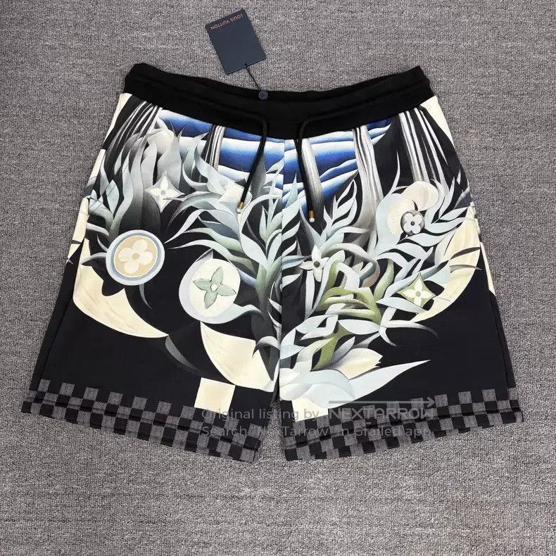 Louis Vuitton Louis Vuitton size xl Floral-print checkerboard shorts Size US 28 / EU 44 - 1 Thumbnail