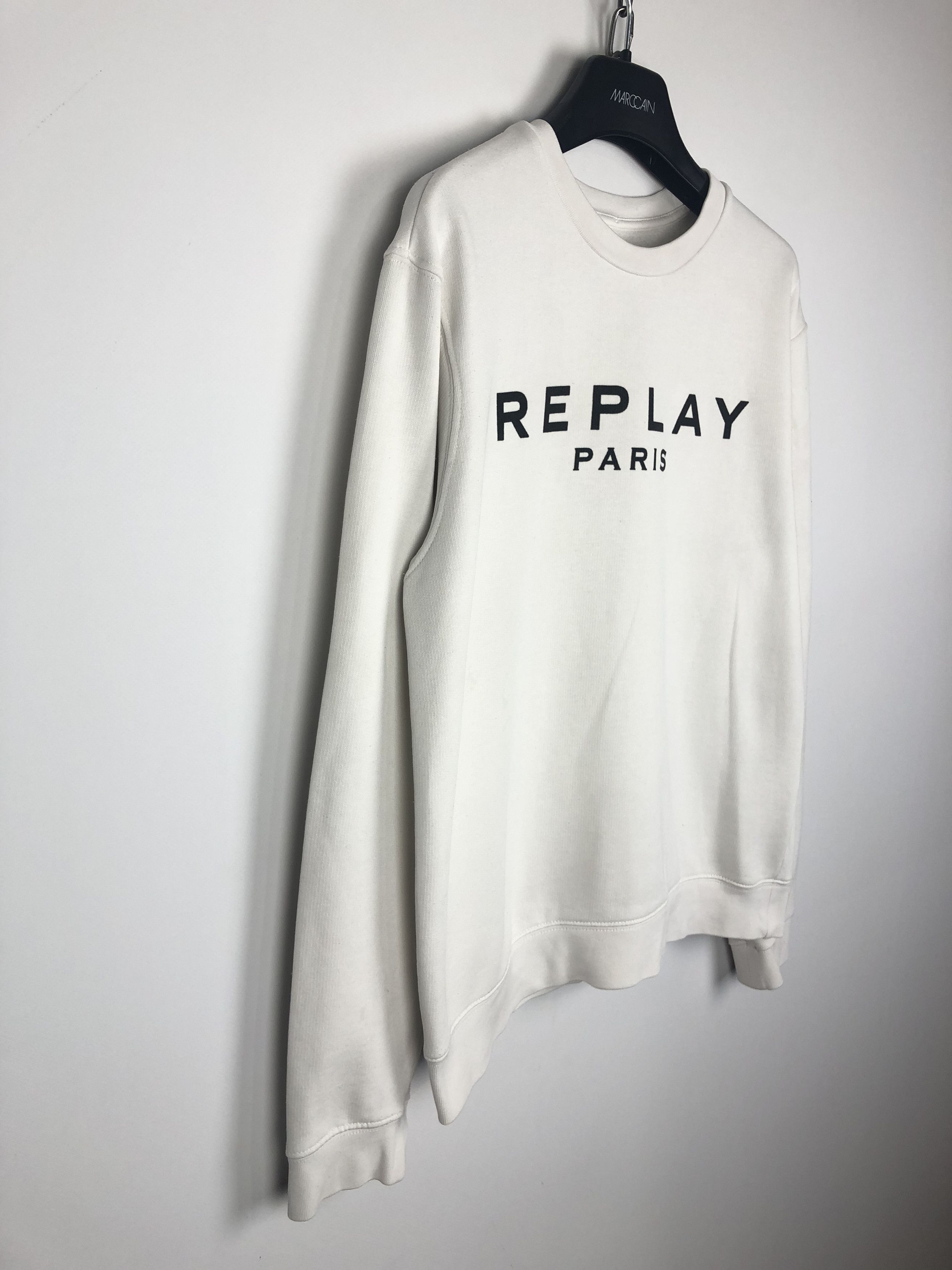Replay Replay Paris Sweatshirt Crewneck White size XL Size XL / US 12-14 / IT 48-50 - 4 Thumbnail