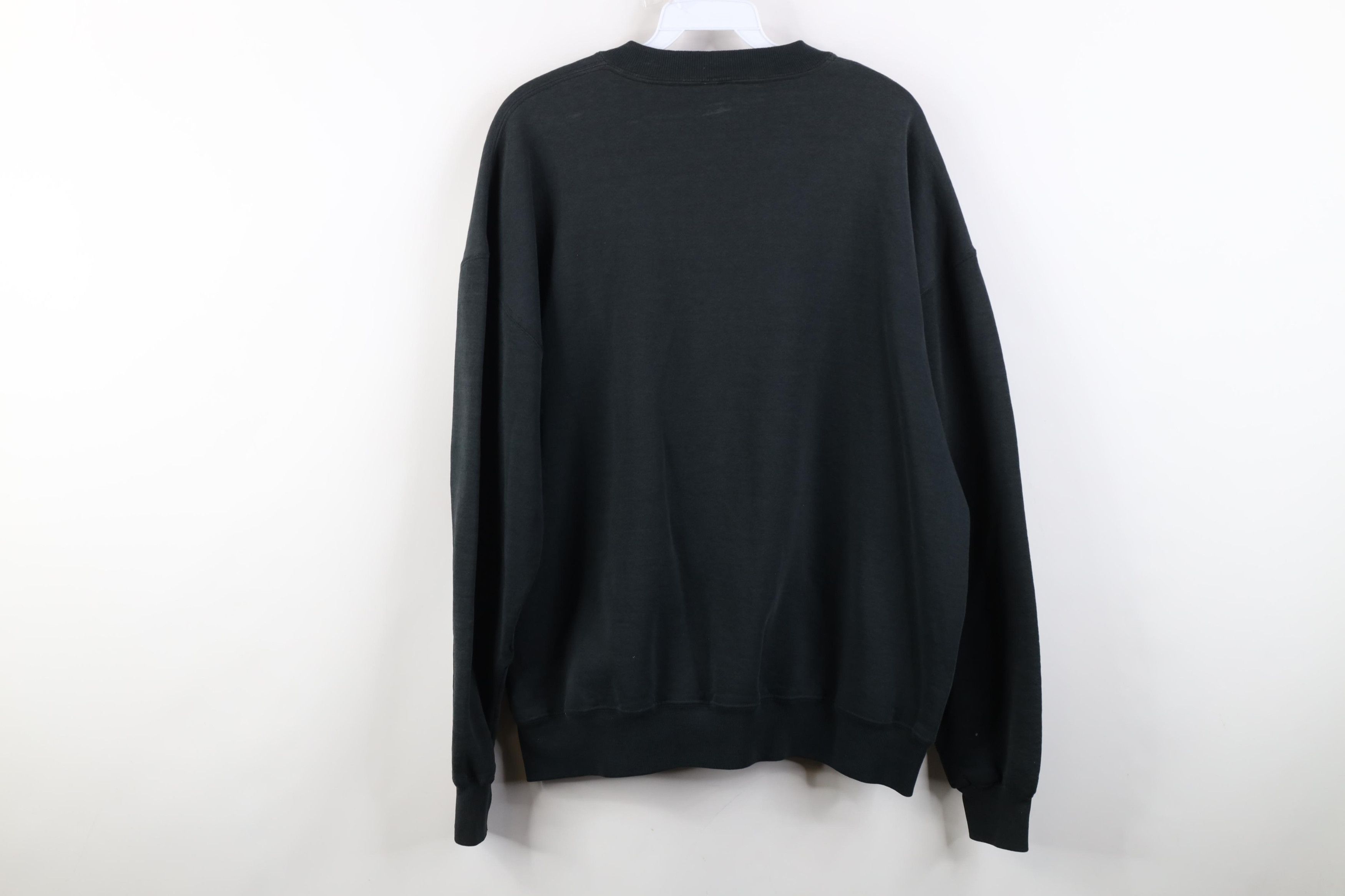 Russell Athletic Vintage 90s Russell Athletic Blank Crewneck Sweatshirt Black Size US XL / EU 56 / 4 - 16 Thumbnail