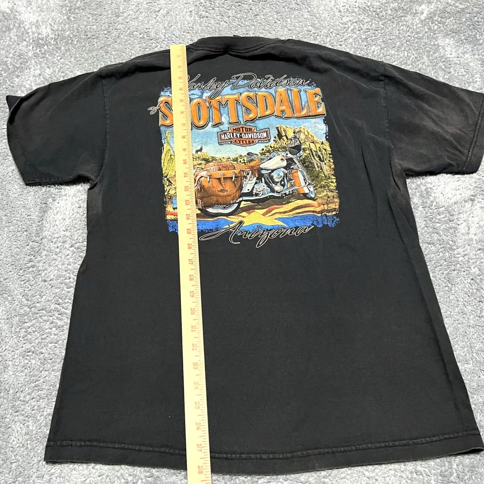 Harley Davidson Harley Davidson Shirt Mens Large Tshirt Scottsdale Arizona Motorcycle fading Black L Regular Mens Size US L / EU 52-54 / 3 - 7 Thumbnail
