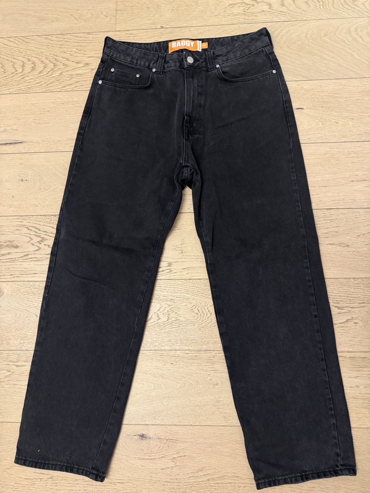 Review Review “Baggy” Black Denim Jeans Size US 31 - 1 Thumbnail