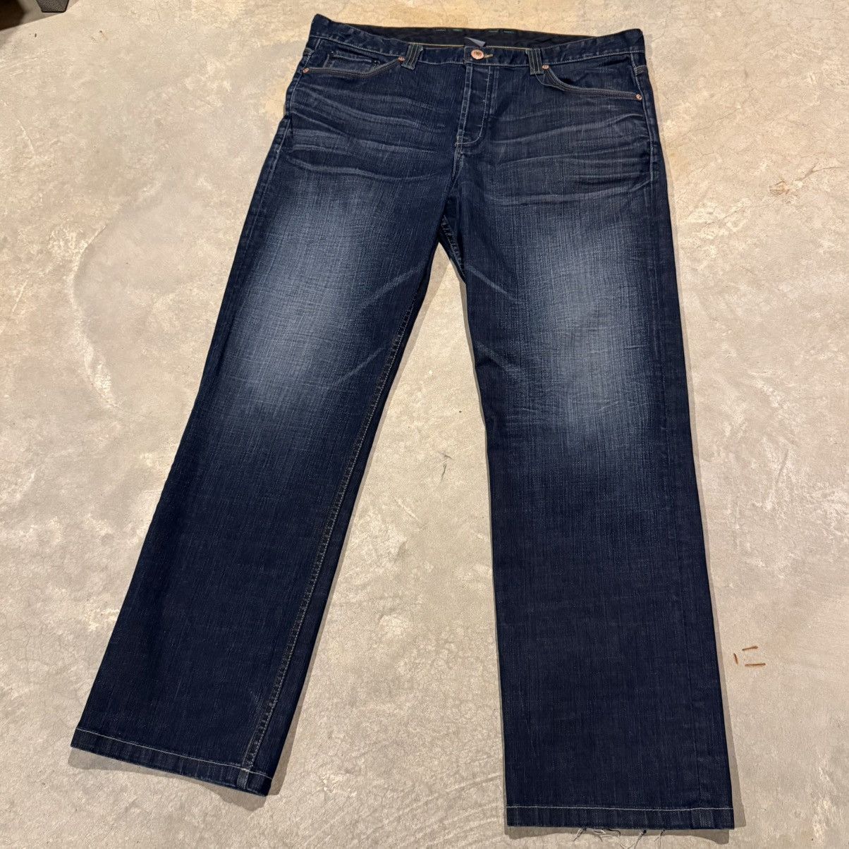 Armani Exchange Vintage 2000s Armani Exchange Faded Baggy Jeans ERD Grunge Size US 38 / EU 54 - 7 Thumbnail