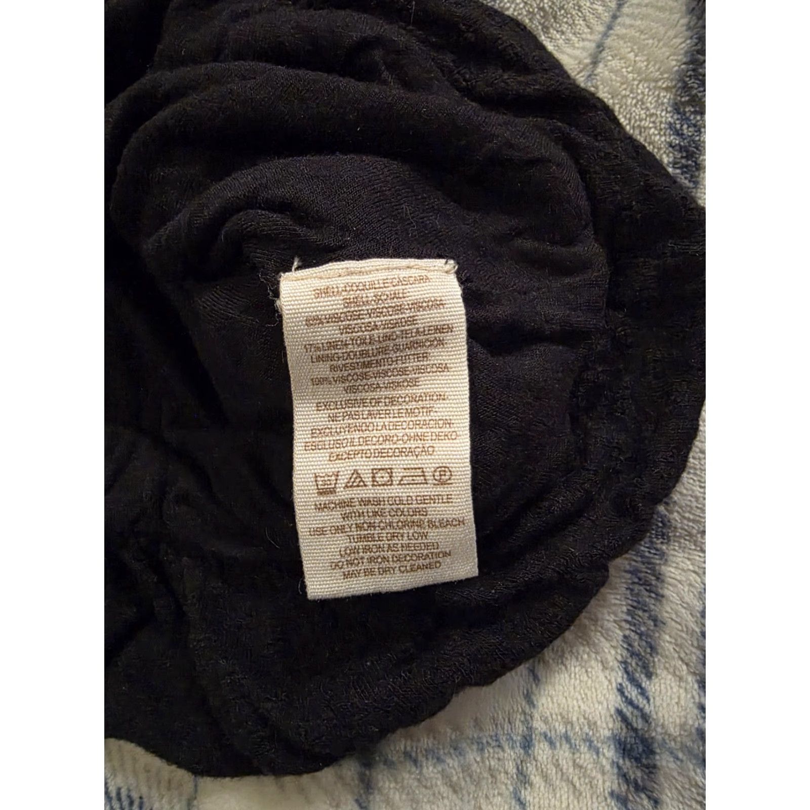 Free People Free People Begonia Top Blouse Women's XS Black Embroidered Long Sleeve Round Neck Cropped Bohemian Peasant Casual Lightweight Breathable Solids 90s? Size XS / US 0-2 / IT 36-38 - 7 Thumbnail