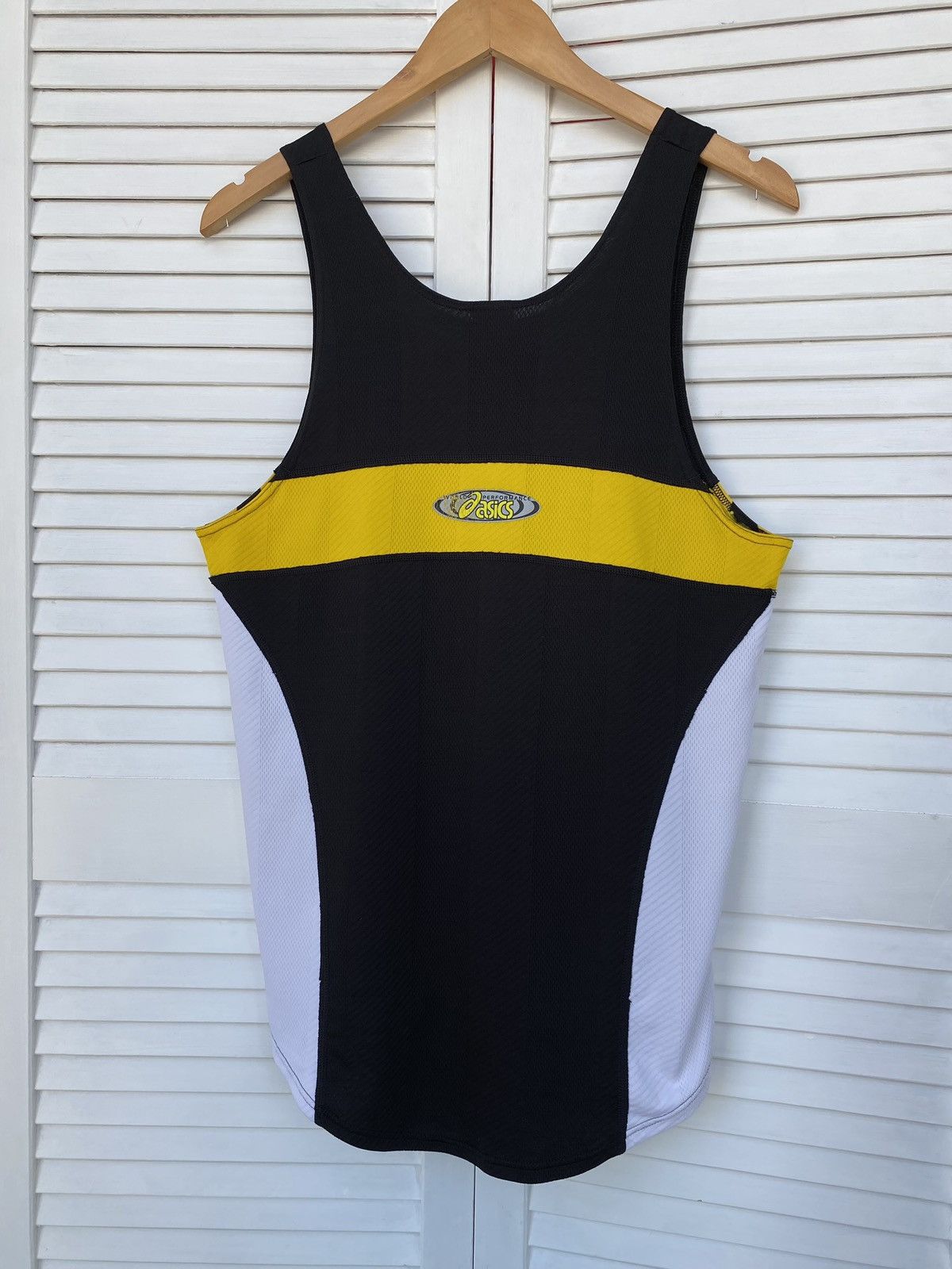 Asics × Onitsuka Tiger × Vintage Vintage Asics Duo Tech Tiger Tank Top Yellow Size US M / EU 48-50 / 2 - 13 Thumbnail