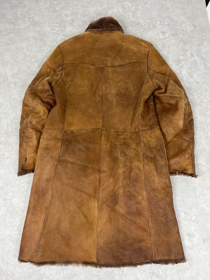 Roberto Cavalli AW2005 Cavalli Royal Brown Shearling Long Jacket Size US M / EU 48-50 / 2 - 6 Thumbnail