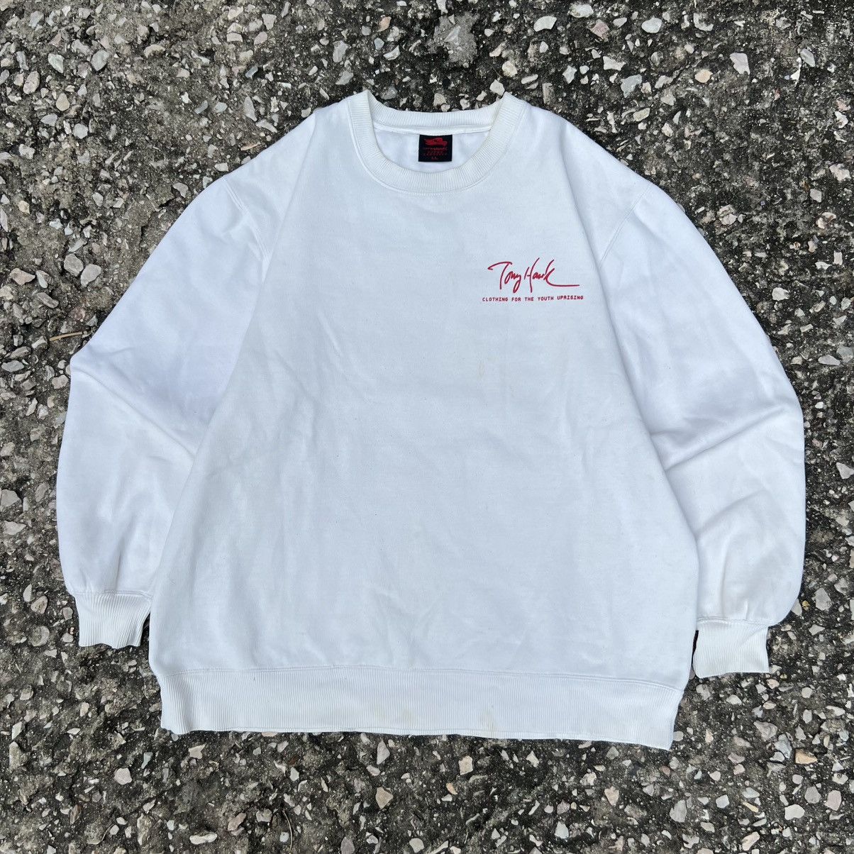 Tony Hawk “TONY HAWK” SKATE BOARDING STAIN SWEATSHIRT Size US XL / EU 56 / 4 - 2 Thumbnail