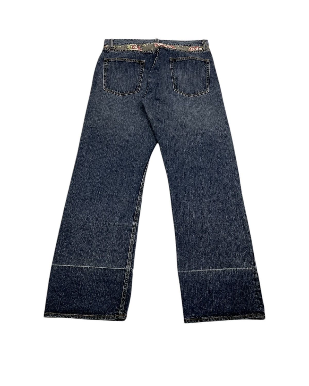 Karakuri Tamashii Vintage Japanese Koi Jeans Embroidery Logo Karakuri Style Size US 35 - 4 Thumbnail