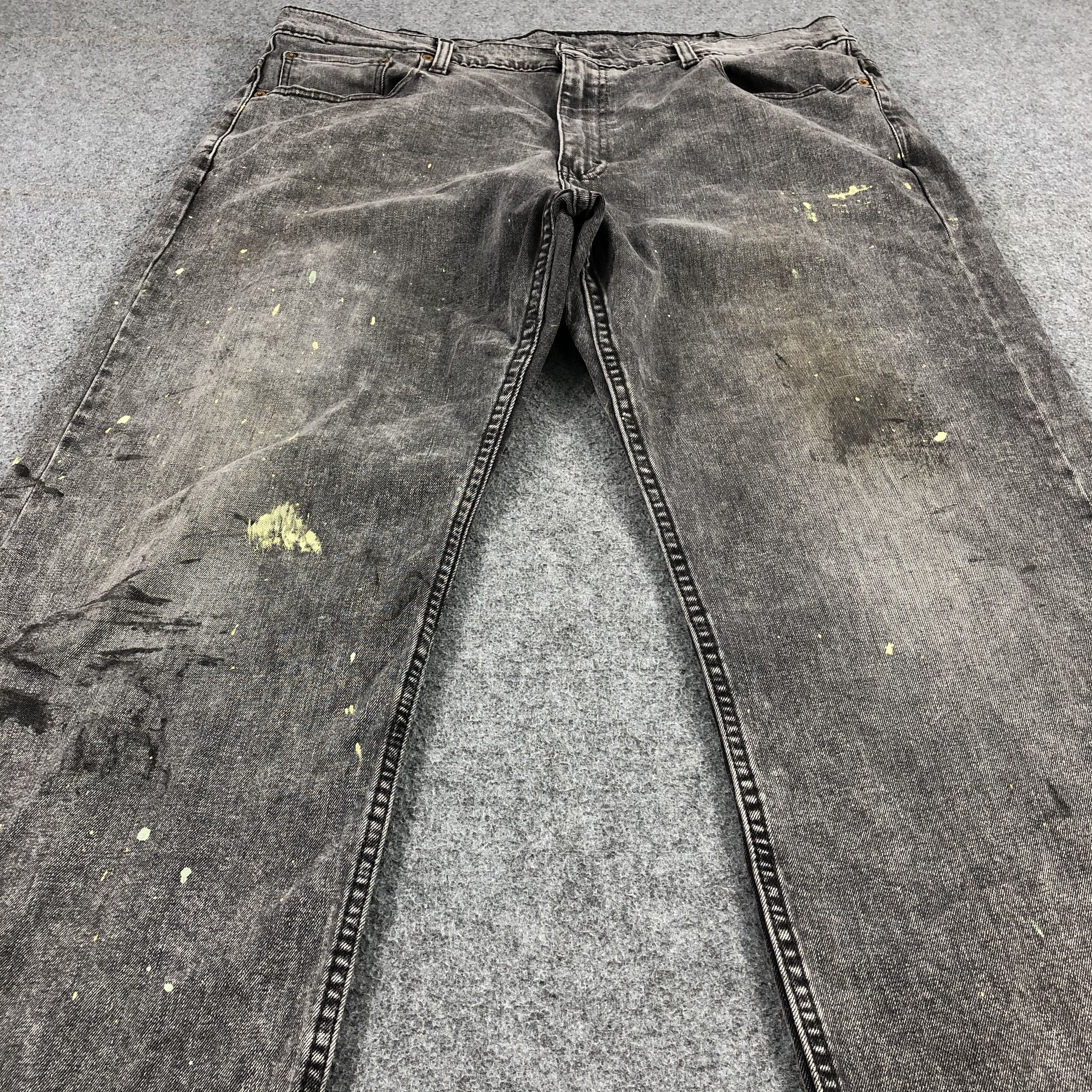 Levi's × Vintage Vintage Levis 569 Faded Black Jeans-JM1712 Size US 41 - 3 Thumbnail