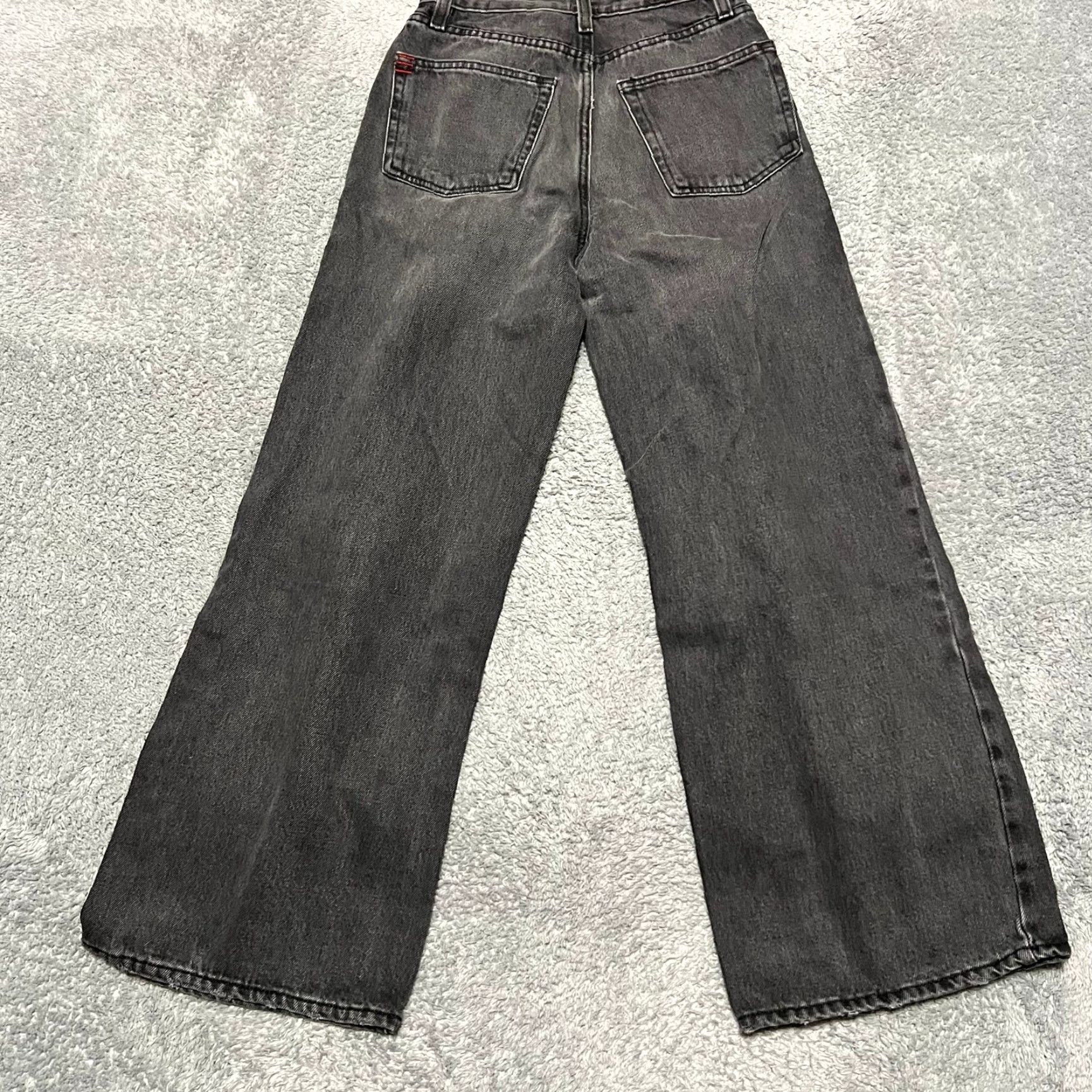 Bdg BDG Urban Outfitters Jeans Womens 26 Faded Black High Rise Wide Leg Baggy Skate Womens 26 Black Wide-Leg Baggy Jeans Size 26" / US 2 / IT 38 - 3 Thumbnail