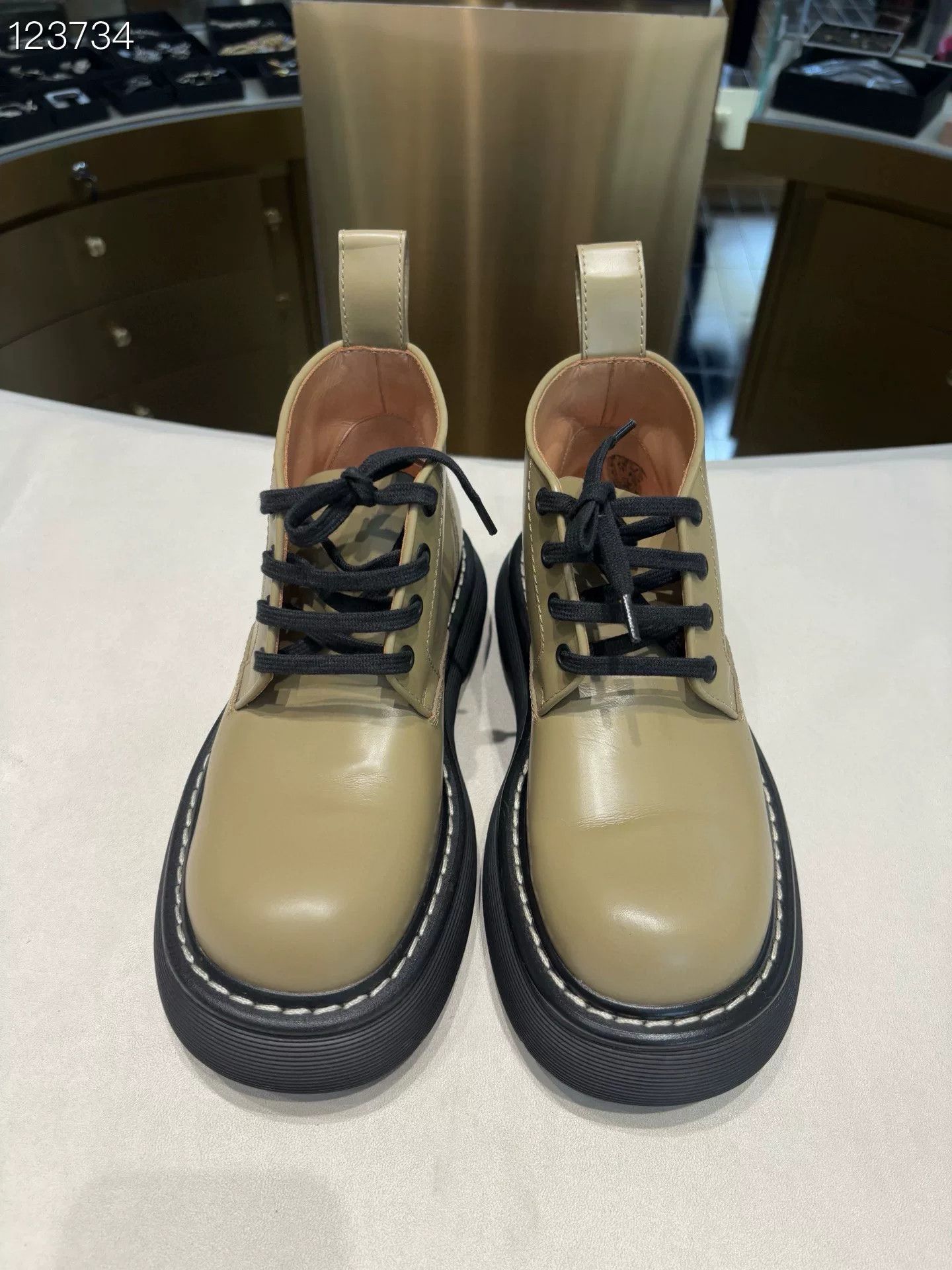 Bottega Veneta Bottega Veneta Avocado Martin Boots Size US 5.5 / IT 35.5 - 1 Thumbnail