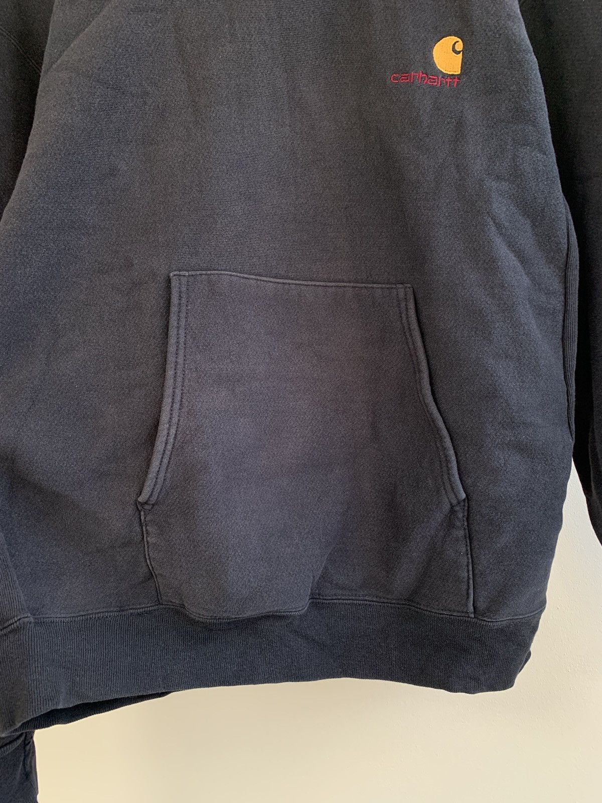 Carhartt Vintage 80s Carhartt Star Tag Black Hoodie Faded Men’s Size US M / EU 48-50 / 2 - 7 Thumbnail