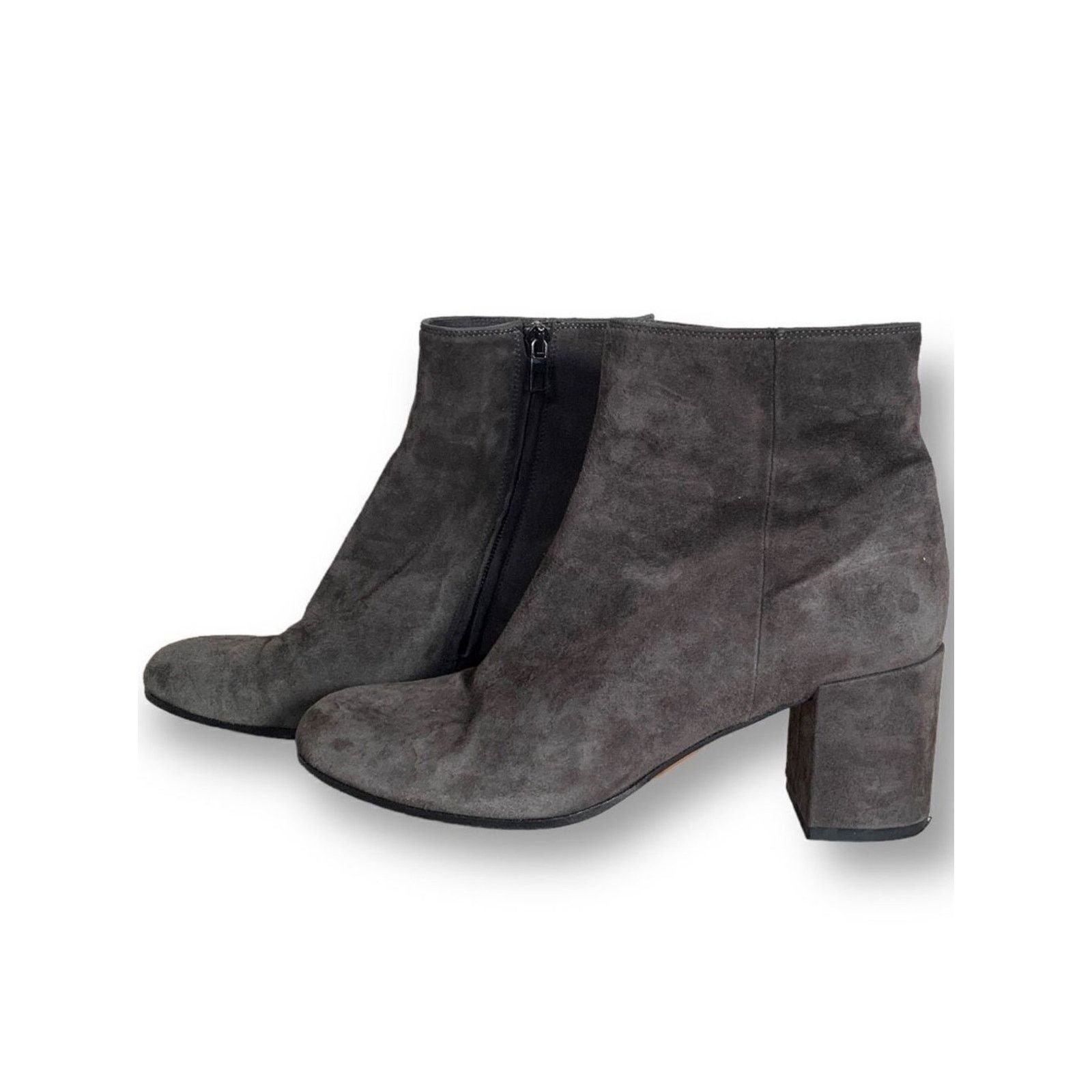 Vince Vince Blakely Bootie Steel Gray Suede Leather Round Toe 8 Size US 8 / IT 38 - 3 Thumbnail
