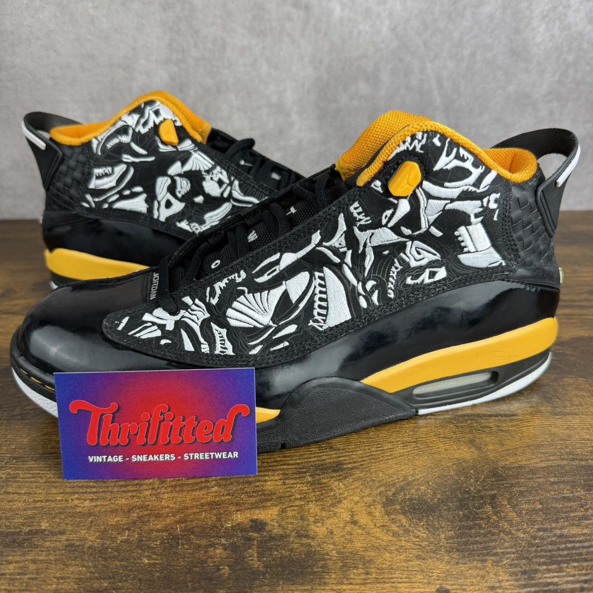 Jordan Brand NEW Vintage Air Jordan Dub Zero Black Maize 10.5 311046-071 Size US 10.5 / EU 43-44 - 1 Thumbnail
