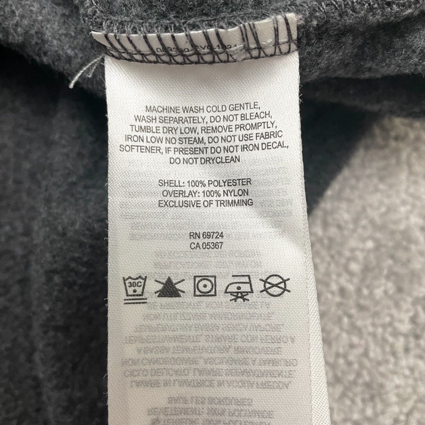 Vintage Columbia Campfire Jacket Womens XL Gray Black 1/4 Snap Button Outdoor Hiking Mid-Length Long Sleeve Regular Fit Fleece Lining Polyester Jacket/Coat Size XL / US 12-14 / IT 48-50 - 5 Thumbnail