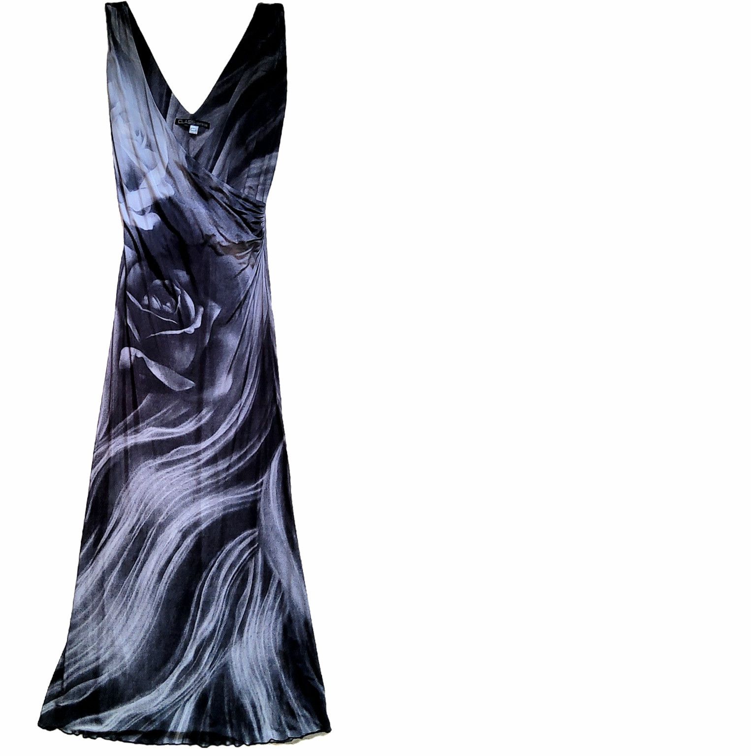 Roberto Cavalli vintage SS 2000 rose print maxi dress