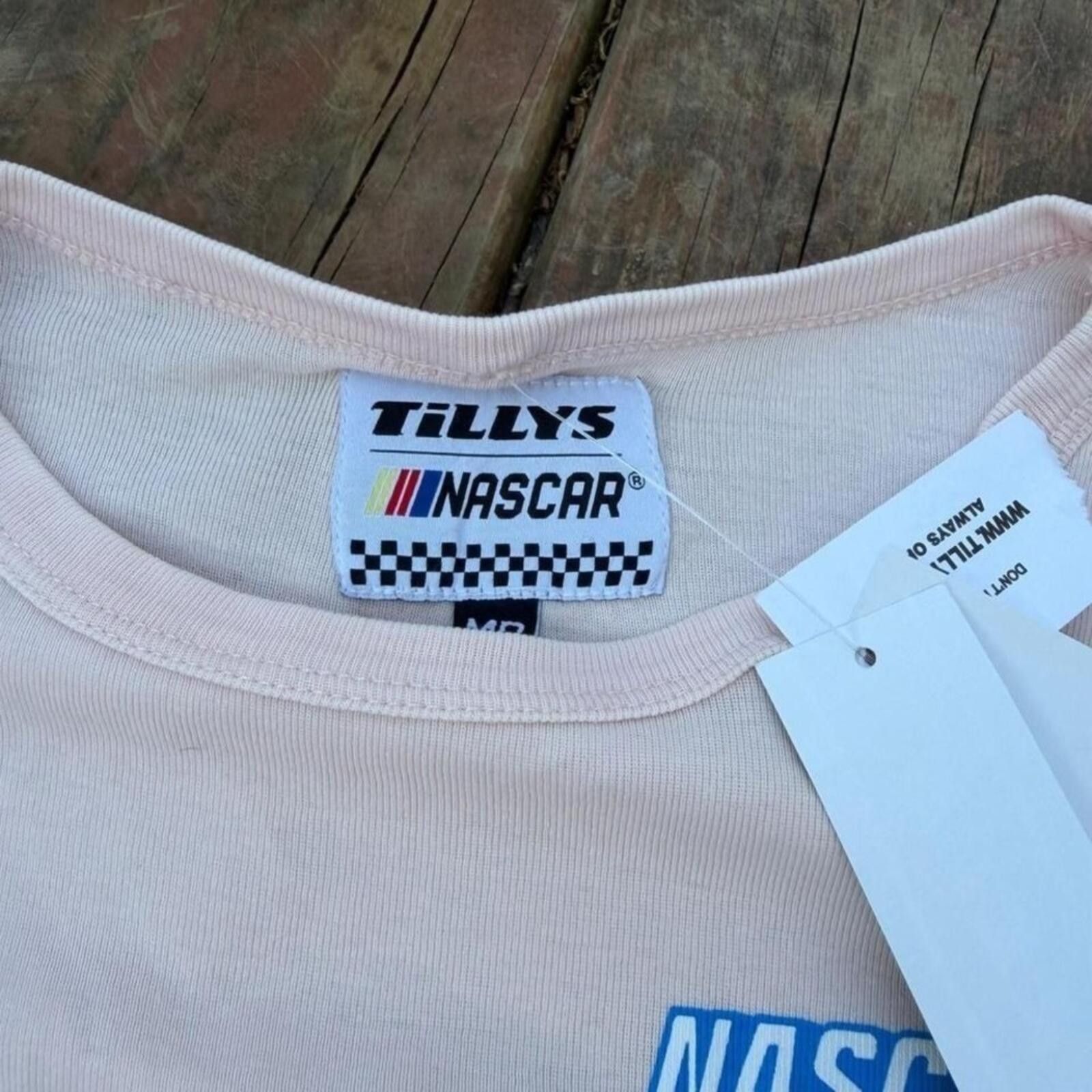 Tillys Tillys NASCAR Racing Long Sleeve Graphic Tee Pink Medium NWT Size M / US 6-8 / IT 42-44 - 3 Thumbnail