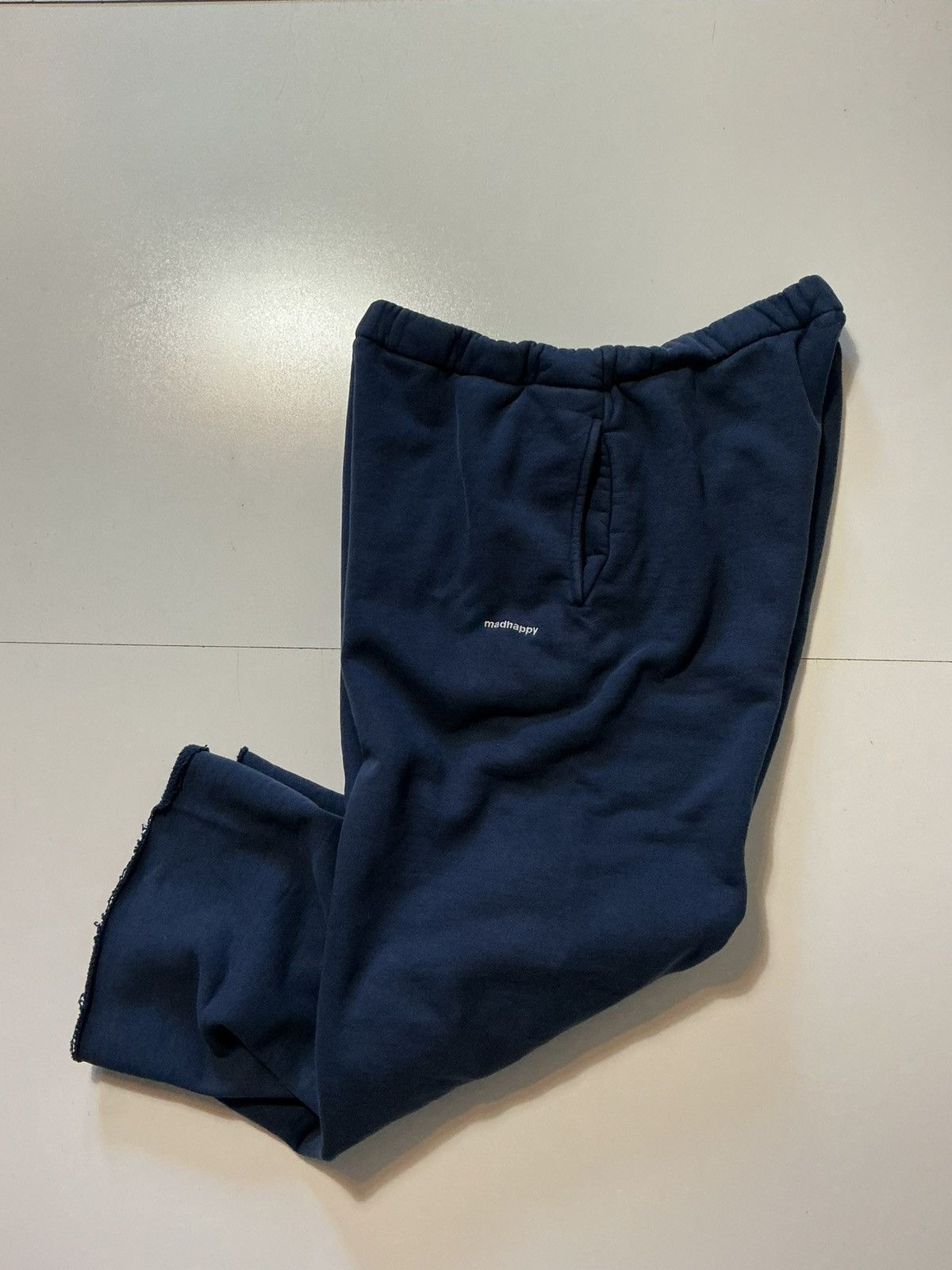 Madhappy Madhappy Embroidered Logo Wide Baggy Navy Blue Sweatpants Size US 36 / EU 52 - 2 Thumbnail