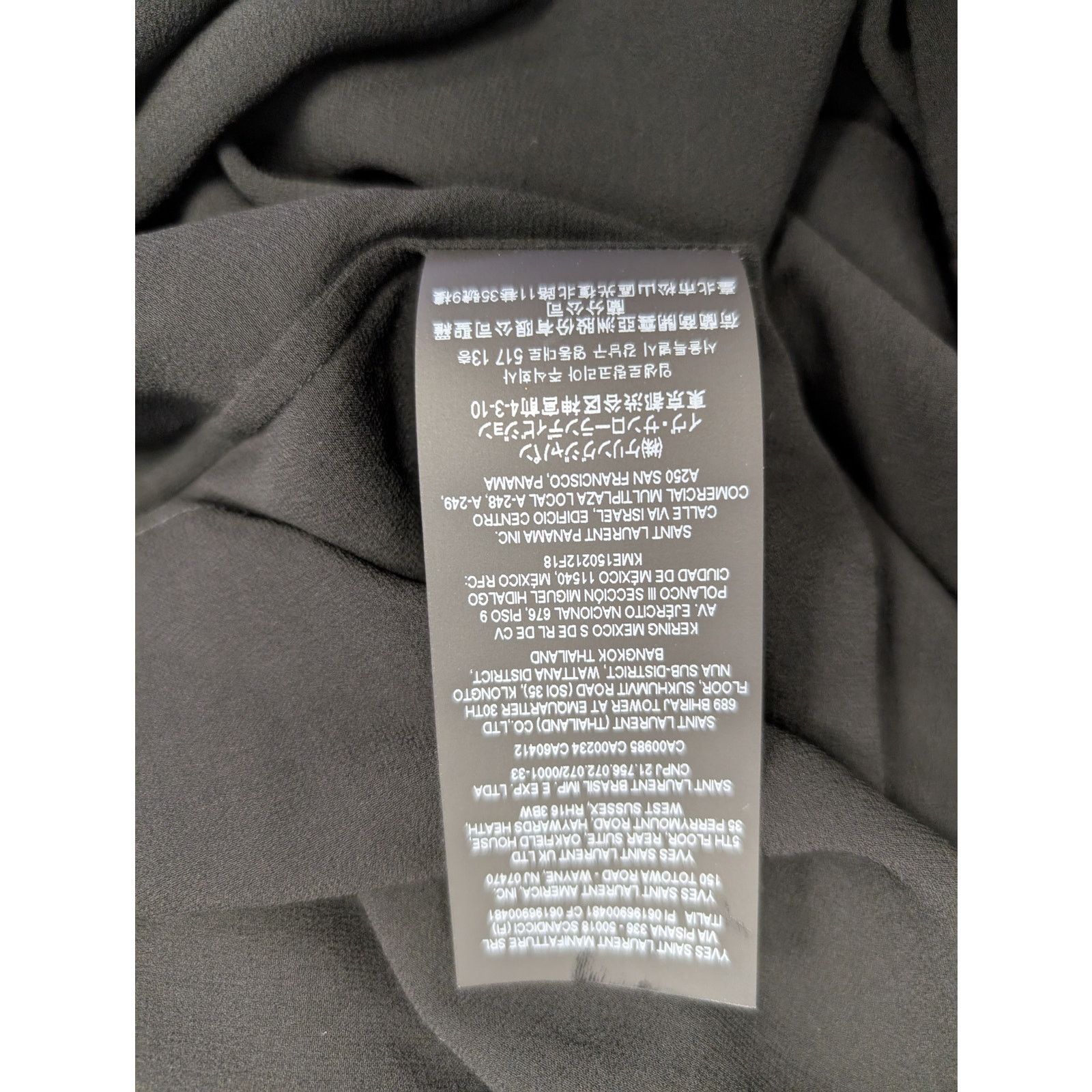 Saint Laurent Paris o1rshd1 Chemise Detail Ragla Georgette De Soie Lavee Shirt Size US M / EU 48-50 / 2 - 14 Thumbnail