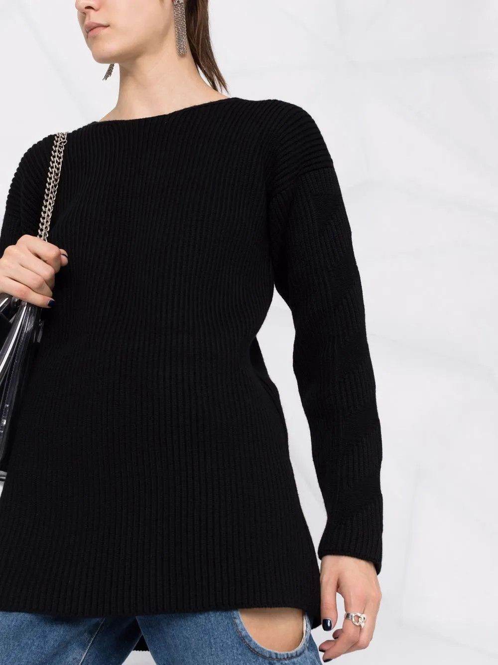 Off-White o1y1225 Crewneck Sweater in Black Size XS / US 0-2 / IT 36-38 - 3 Thumbnail