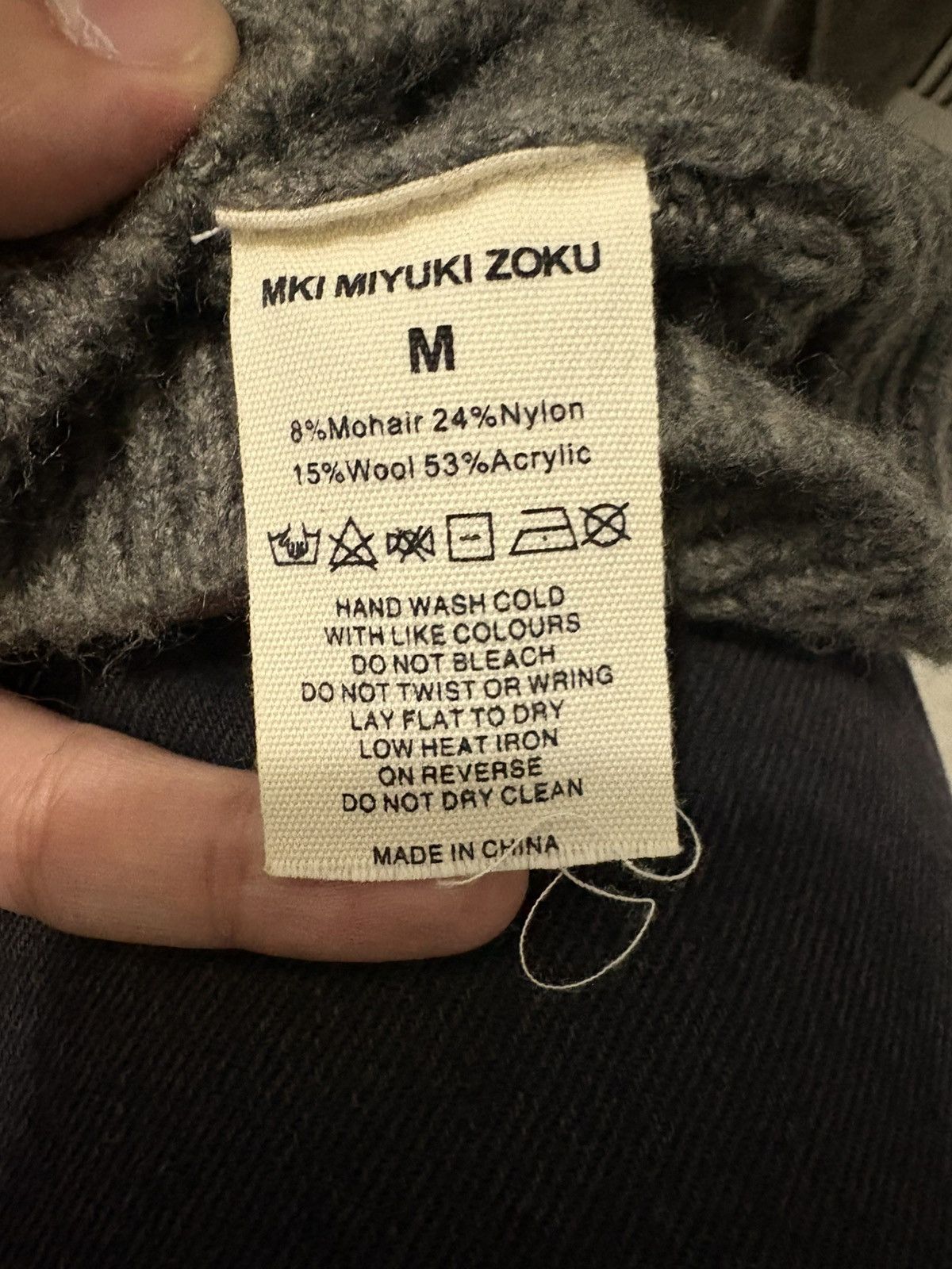 Mki Miyuki Zoku Mohair blend knit hoodie Size US M / EU 48-50 / 2 - 4 Thumbnail