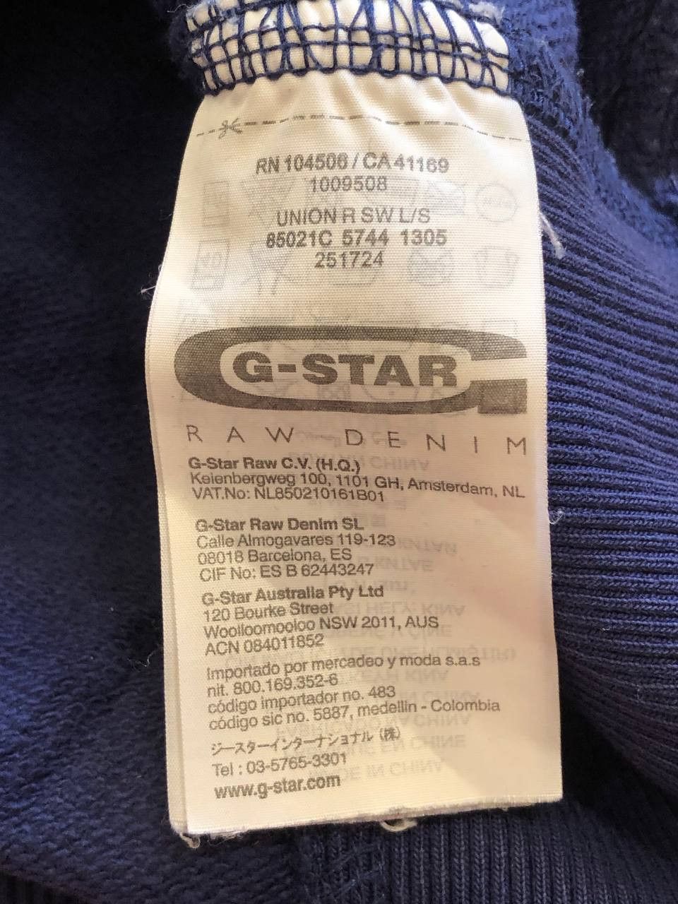 G-Star G-STAR Crew Neck Jumper Sweater Navy streetwear Size L / US 10 / IT 46 - 4 Thumbnail