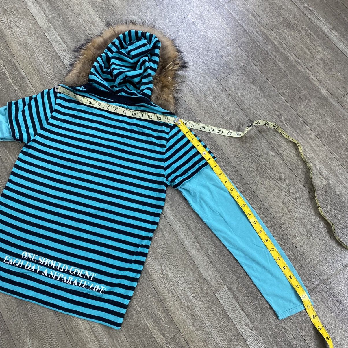 Le Grande Bleu (L.G.B.) 2000s Beauty Beast Stripe Skulls Grunge Lgb Style Fur Hoodie Size US S / EU 44-46 / 1 - 14 Thumbnail