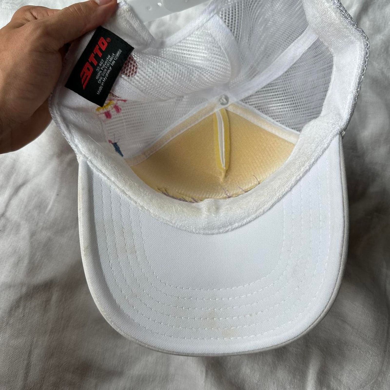 Other Midnight Temple Detroit White Multi Colored Foam Trucker Hat Size ONE SIZE - 6 Thumbnail