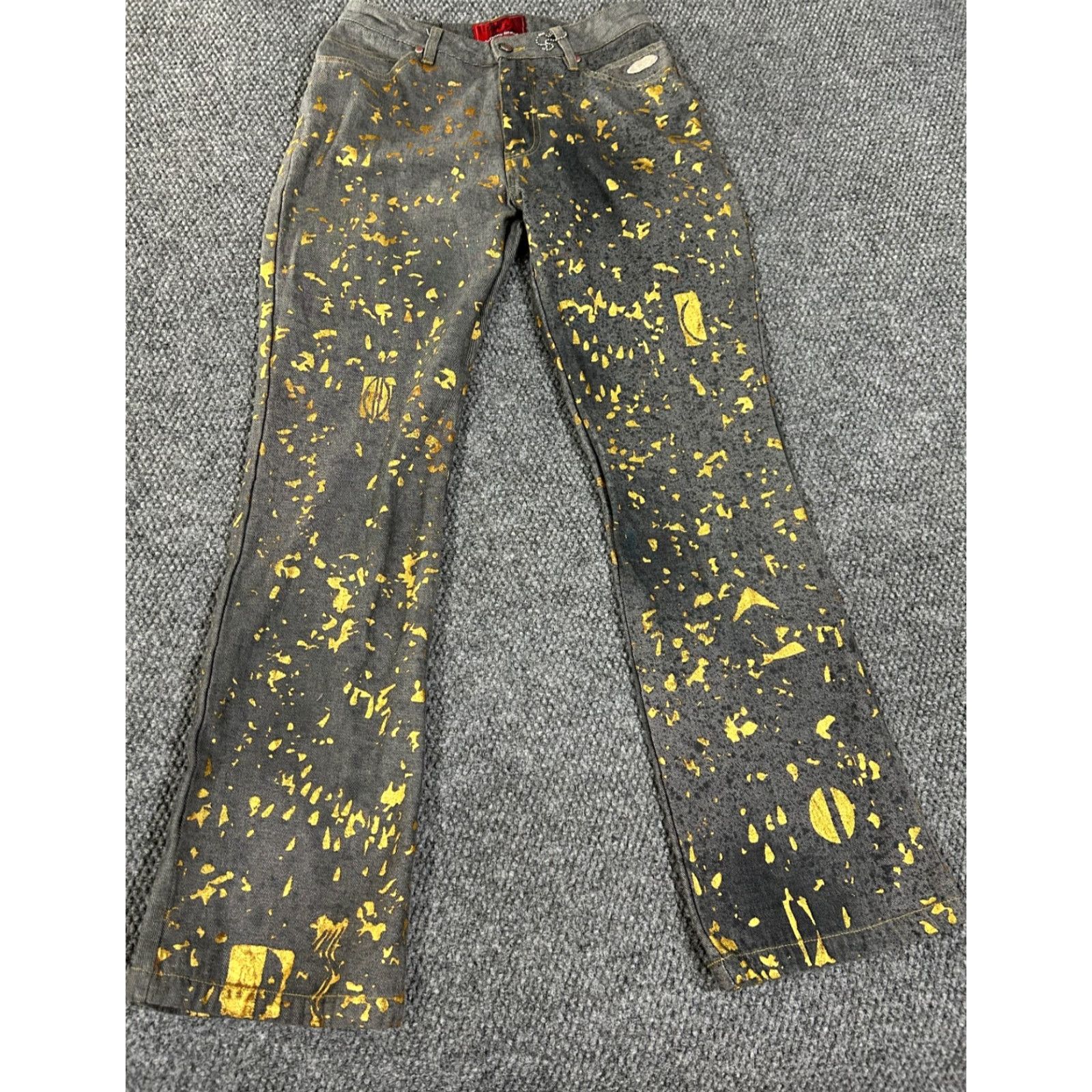 Vintage Johnny Blaze jeans Womens 10 Gray High Rise 5-Pocket Distressed Stretch Denim Hip Hop Vintage Modern Streetwear Slim Mom Fit Size 32" / US 10 / IT 46 - 2 Thumbnail