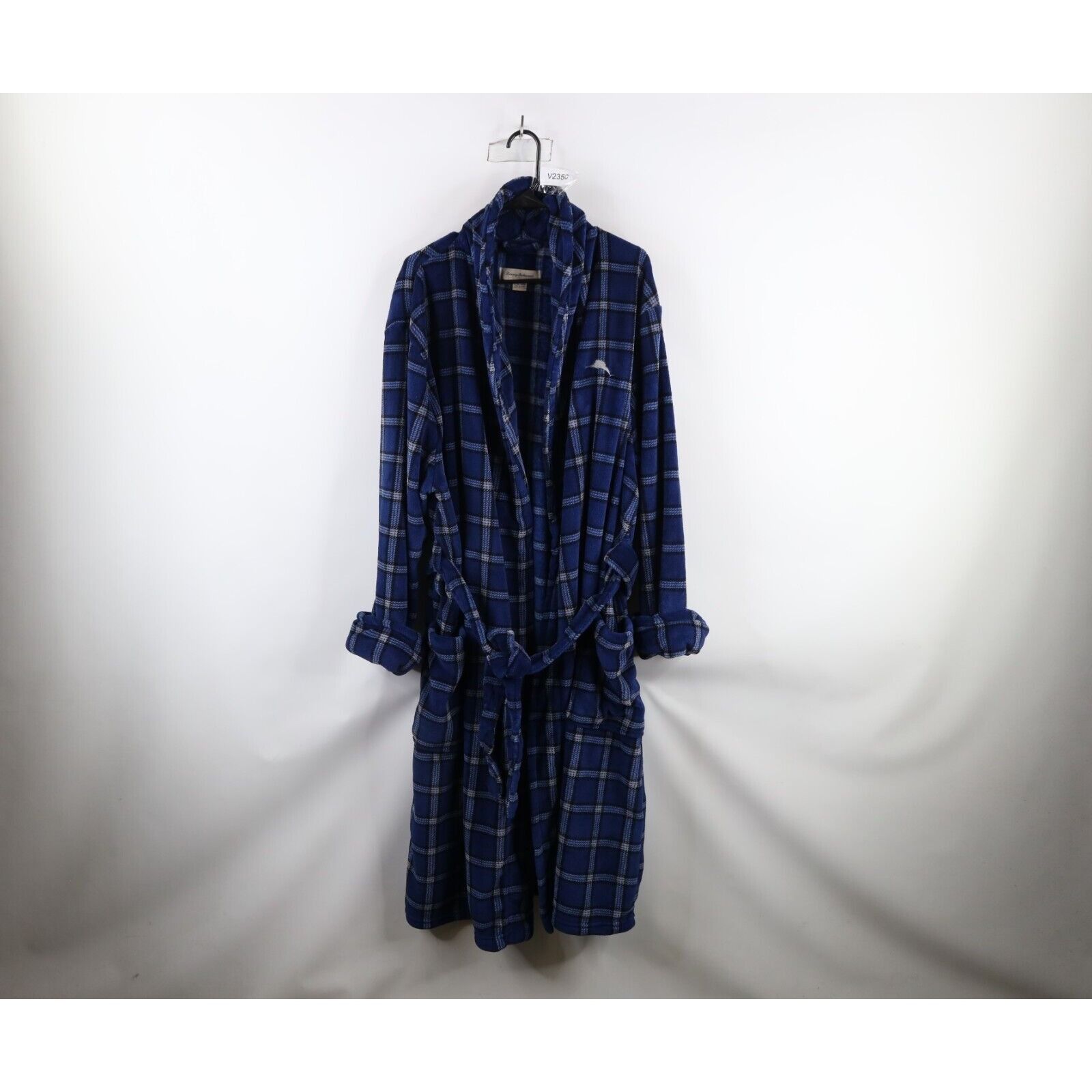 Tommy Bahama Vintage Tommy Bahama Faded Plush Fleece Belted Robe Size US L / EU 52-54 / 3 - 1 Thumbnail