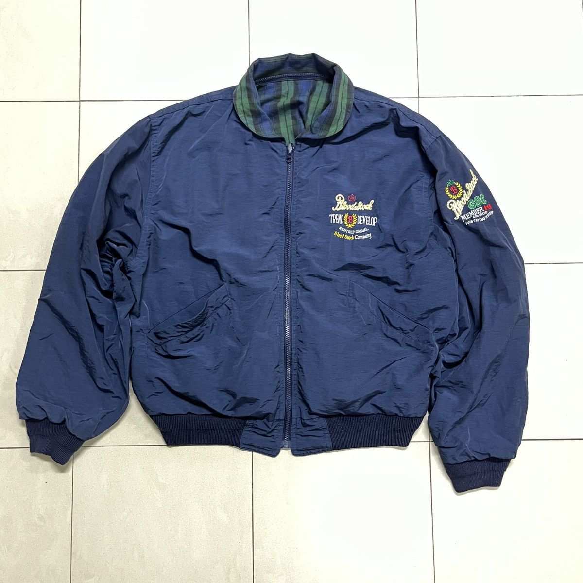 Sports Specialties × Vintage Vintage Sudbury Blood Stock Reversible Bomber Jacket Size US L / EU 52-54 / 3 - 12 Thumbnail