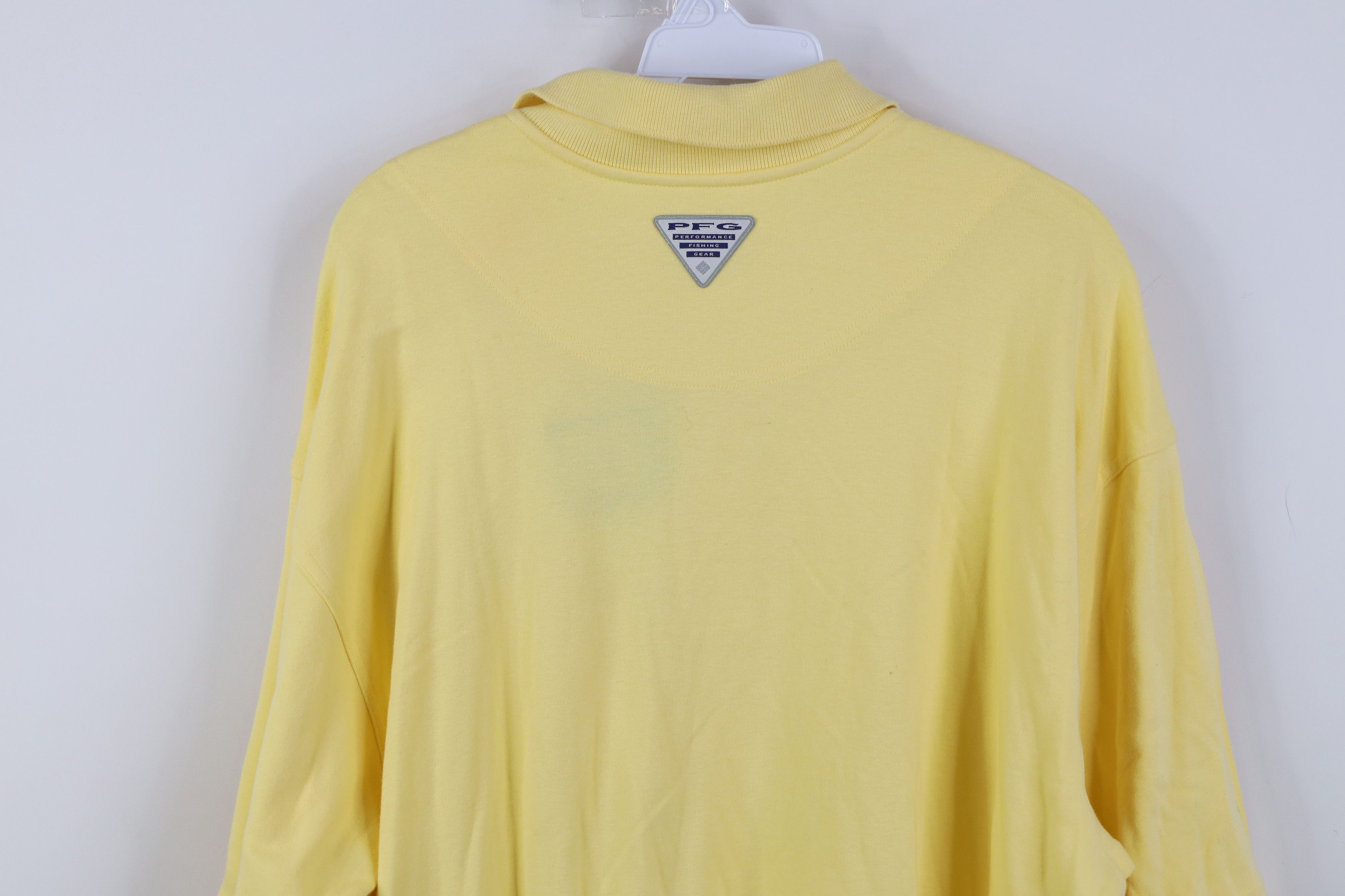 Columbia New Columbia PFG Knit Collared Fishing Polo Shirt Yellow Size US L / EU 52-54 / 3 - 14 Thumbnail