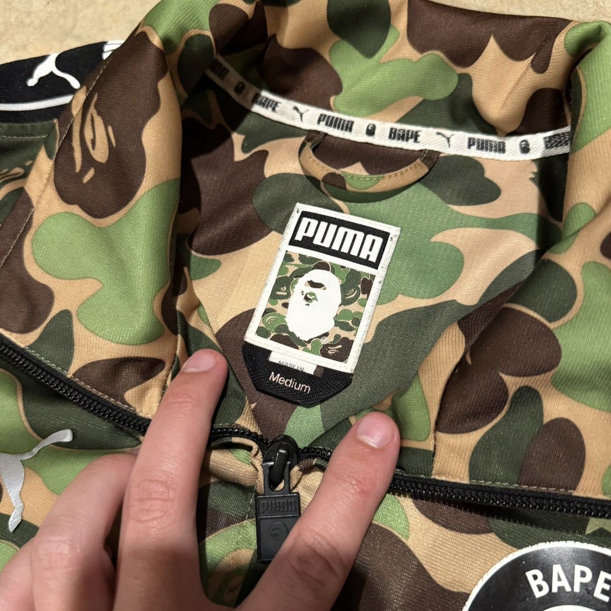 Bape × Puma Bape x Puma ABC Camo Training Zip Up Jacket Bathing Ape F.C. Size US M / EU 48-50 / 2 - 10 Thumbnail