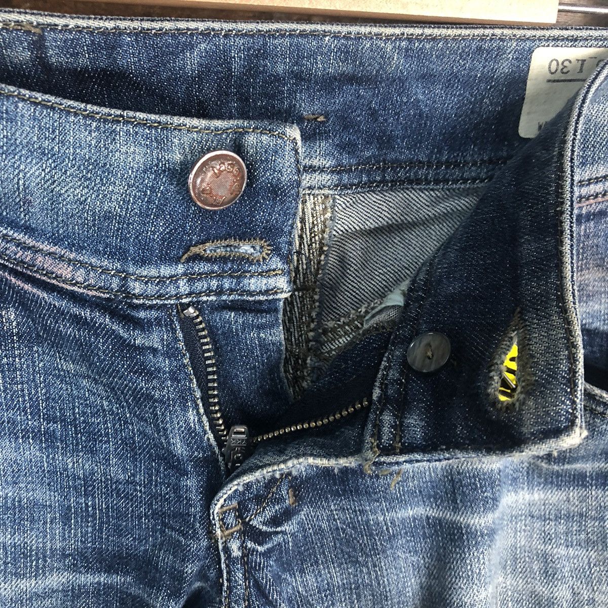 Diesel Diesel italy Black Distressed ripped Denim Pants #A2117 Size 27" / US 4 / IT 40 - 15 Thumbnail