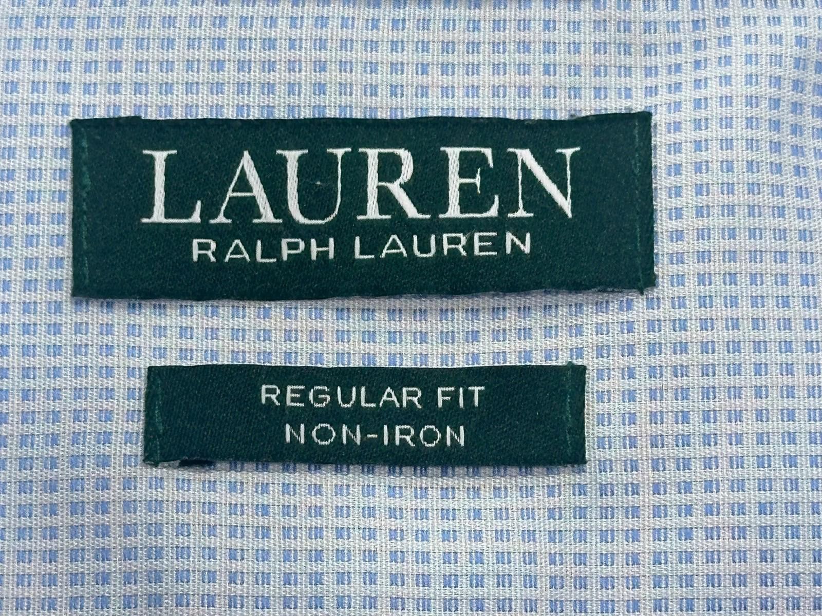 Lauren Ralph Lauren Ralph Lauren Regular Non-Iron Checked Button Up Blue Mens XL Size US XL / EU 56 / 4 - 5 Thumbnail