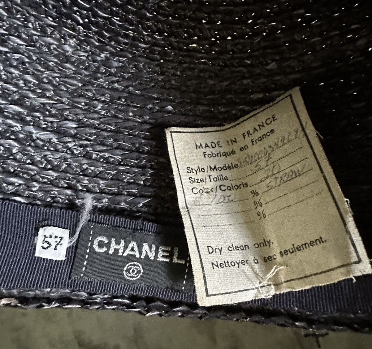 Chanel Chanel strw hat Size ONE SIZE - 6 Thumbnail