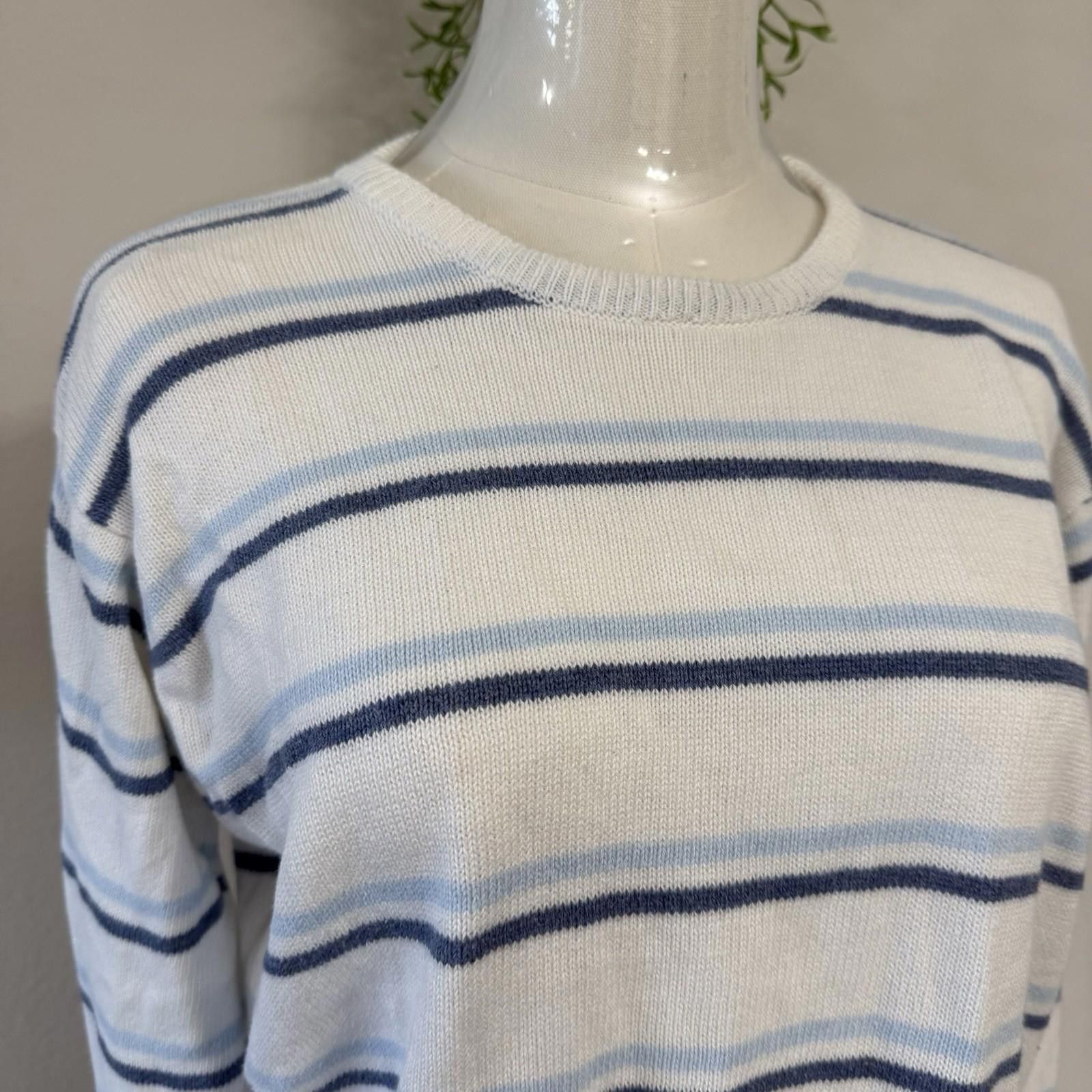 Designer Brandy Melville Striped Knit Sweater Size S / US 4 / IT 40 - 4 Thumbnail