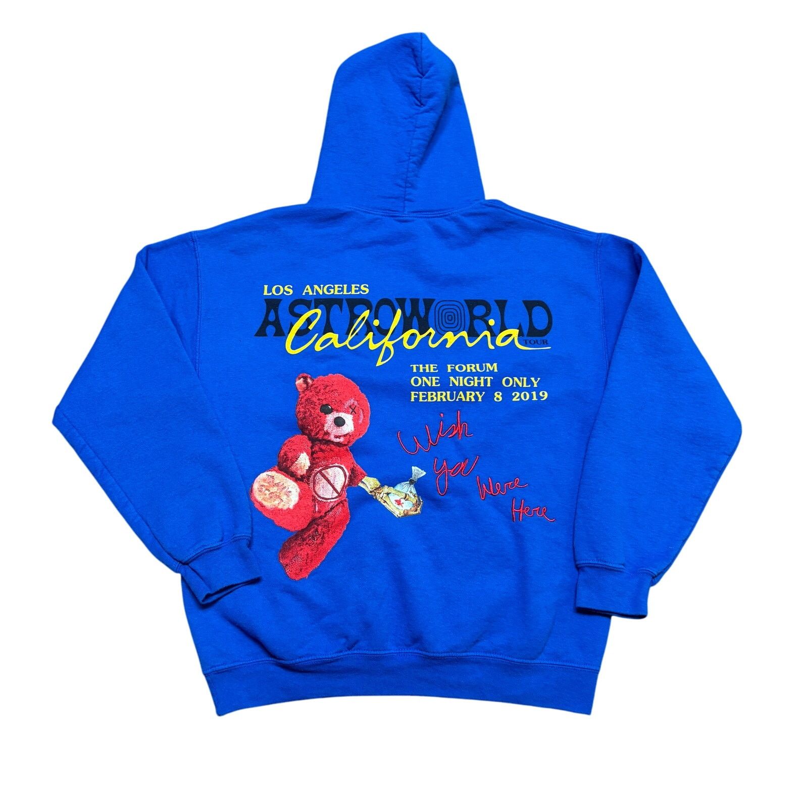 Travis Scott Astroworld Wish You Were Here Hoodie Mens Small
