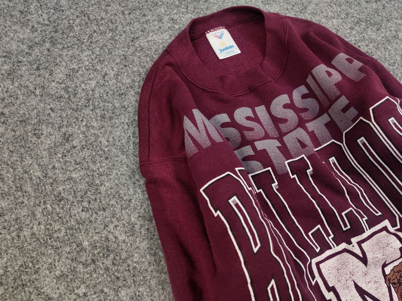 Vintage Vintage 90s Jostens MississippiState Bulldogs Sweatshirt USA Size US M / EU 48-50 / 2 - 8 Thumbnail