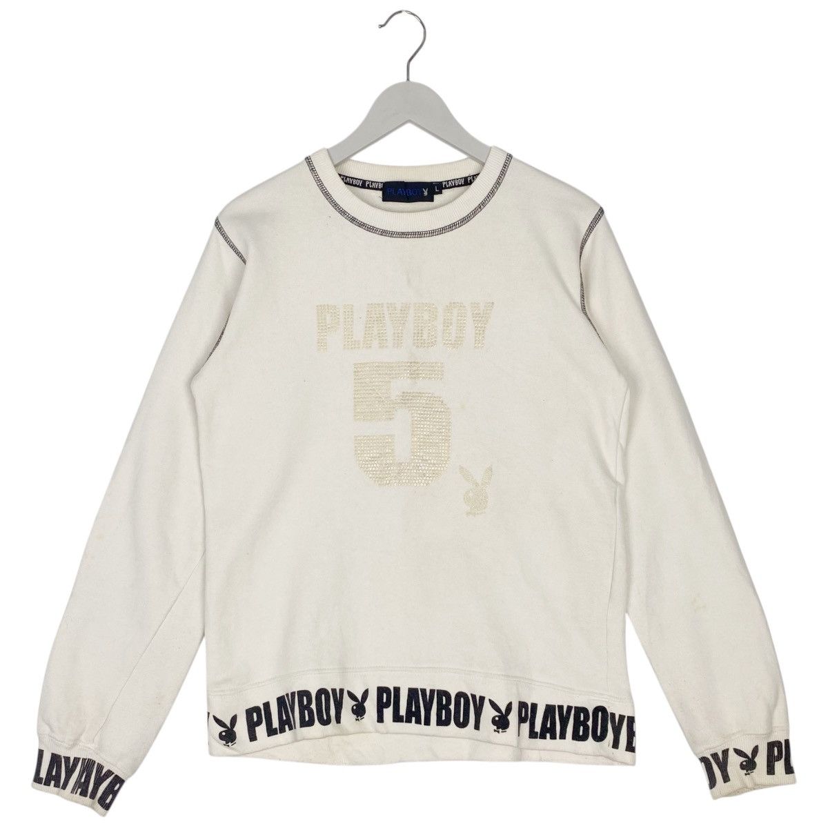 Other Vintage Playboy Bunny Shirts Beads Crewneck Sweatshirt White Size US L / EU 52-54 / 3 - 1 Thumbnail