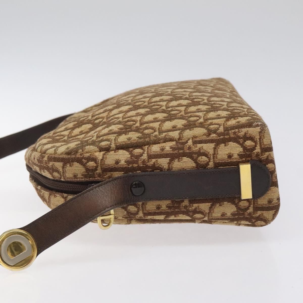Dior DIOR Trotter Canvas Shoulder Bag Brown Gold Size ONE SIZE - 5 Thumbnail