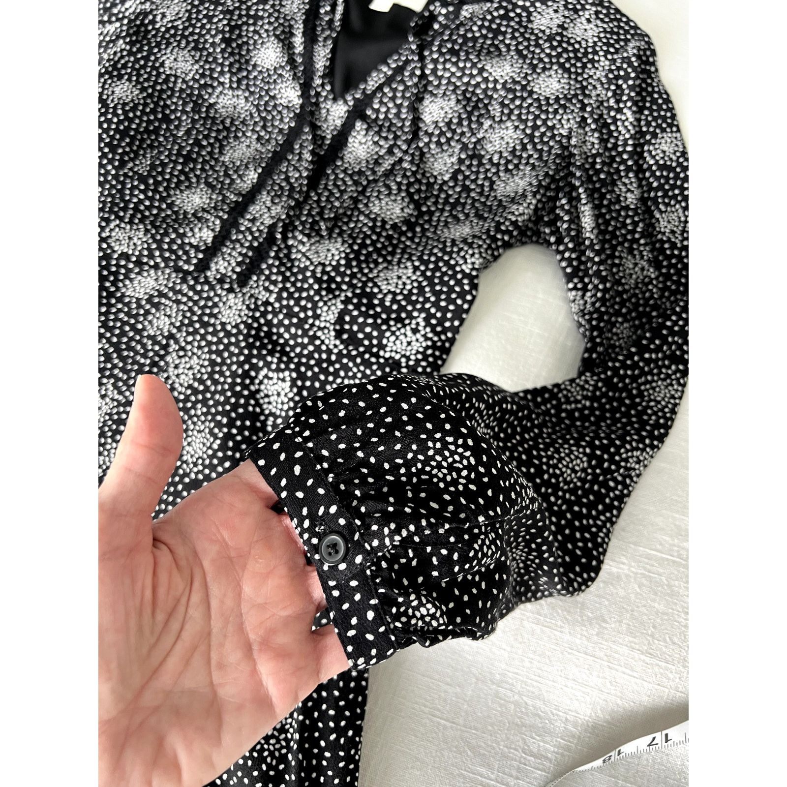 Loft LOFT Women's Petit Mini Dress Long Sleeves 2P Black Size XS / US 0-2 / IT 36-38 - 5 Thumbnail