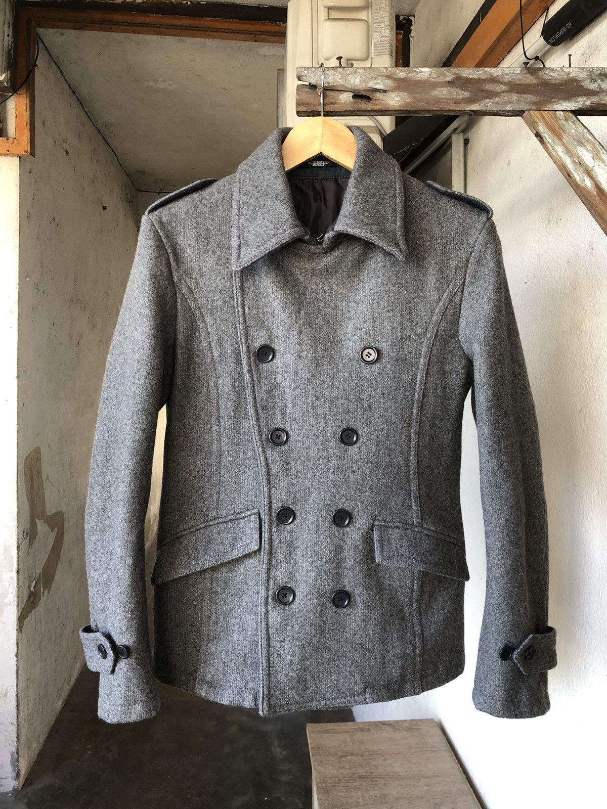 If Six Was Nine Tornado Mart Japan Double Collar Wool Jacket Size M / US 6-8 / IT 42-44 - 2 Thumbnail