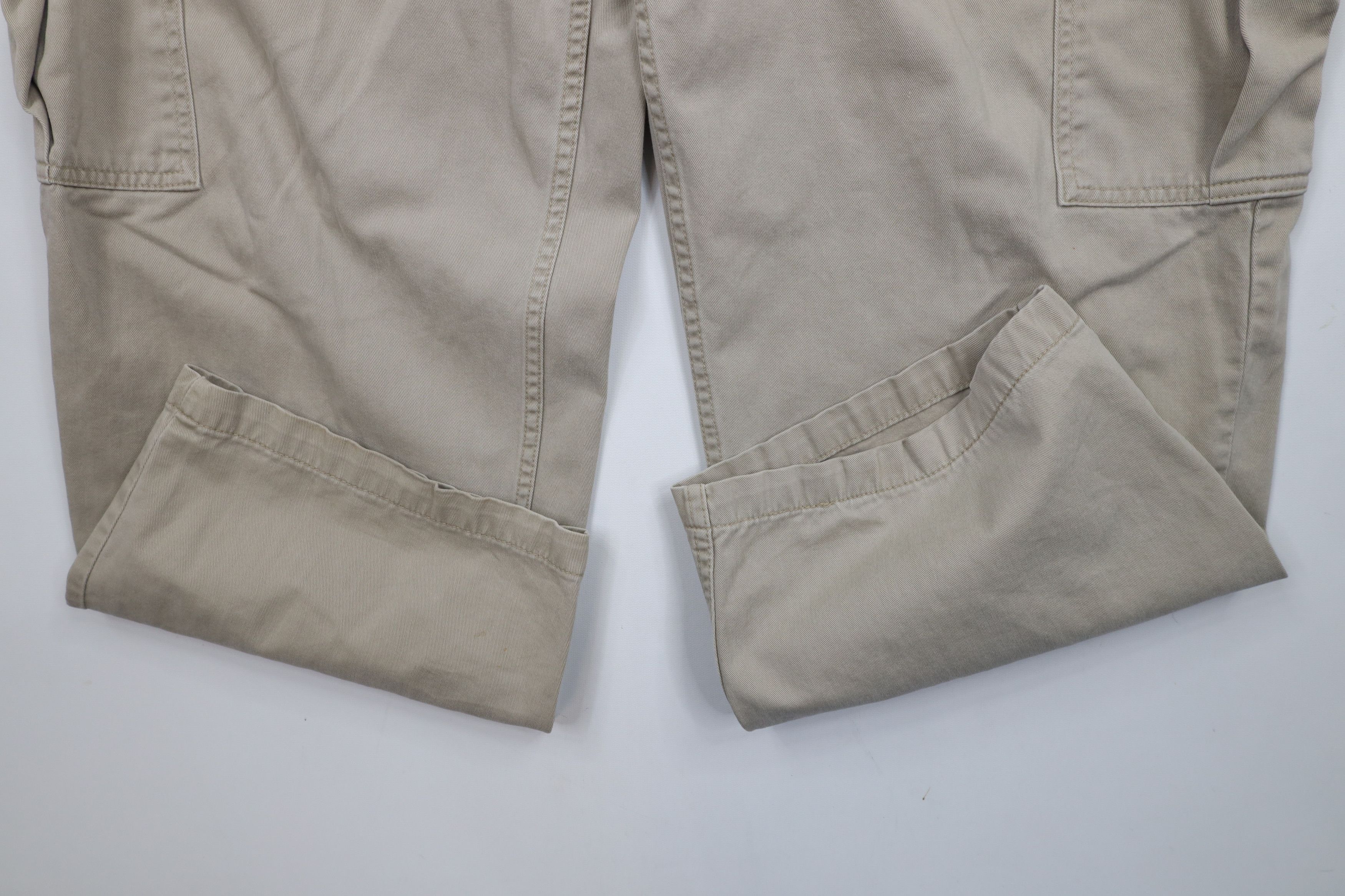 Levi's × Vintage Vintage 90s Levis SilverTab Fit Wide Leg Cargo Pants Beige Size US 36 / EU 52 - 5 Thumbnail