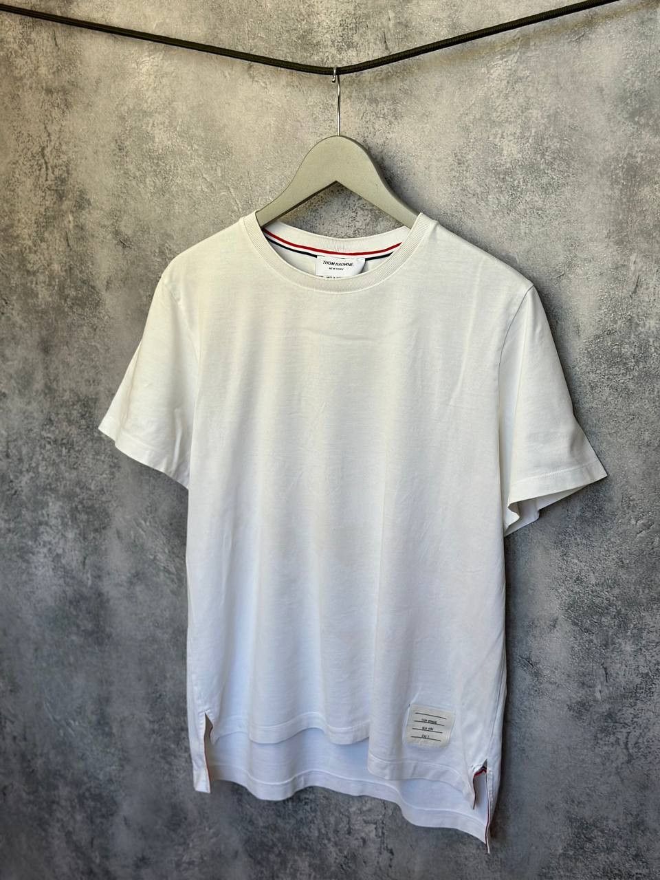 Thom Browne Thom Browne Crew Neck T-Shirt White Tee Shor Sleeve Size US M / EU 48-50 / 2 - 1 Thumbnail