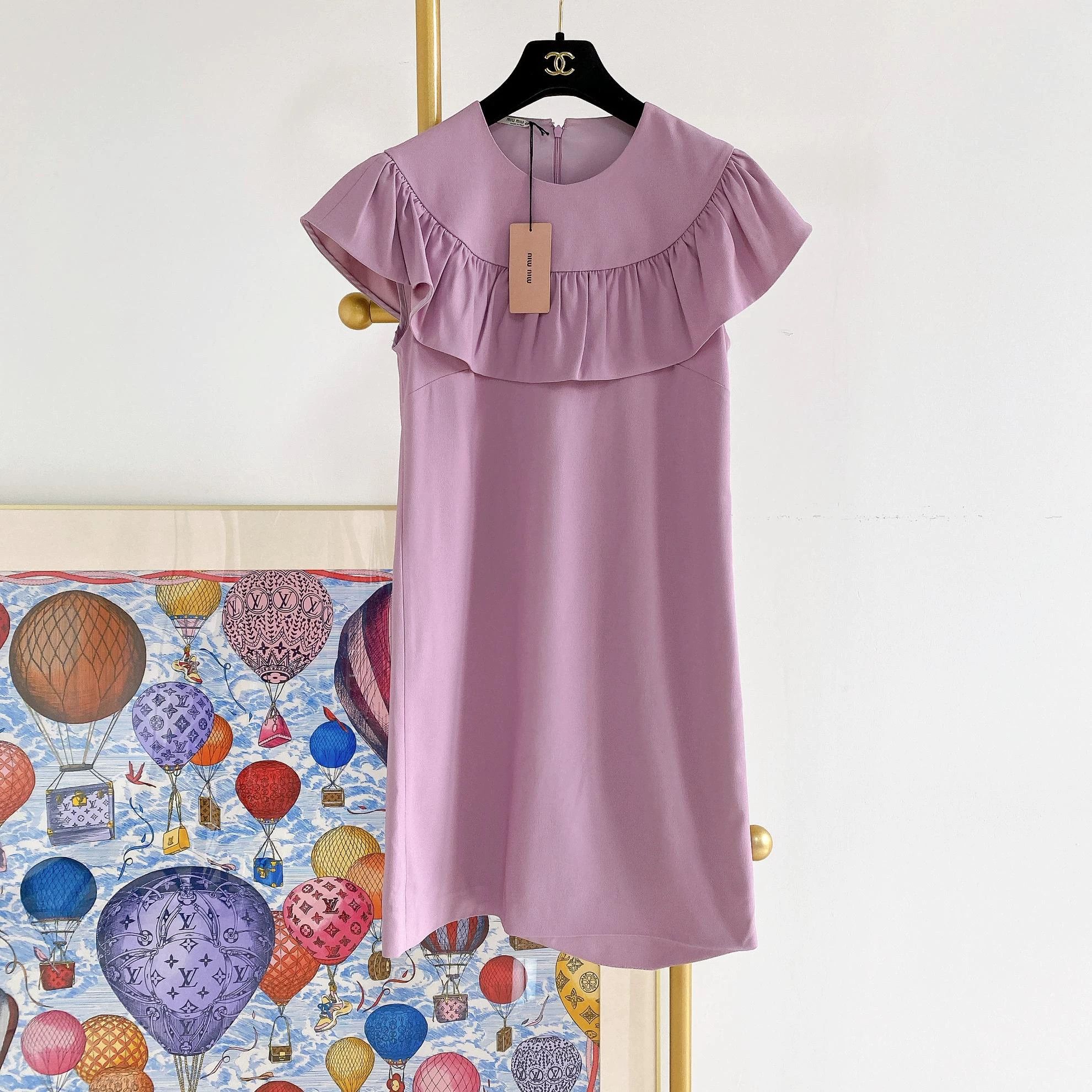 Miu Miu MIU MIU solid color dress 40 8169 Size S / US 4 / IT 40 - 1 Thumbnail