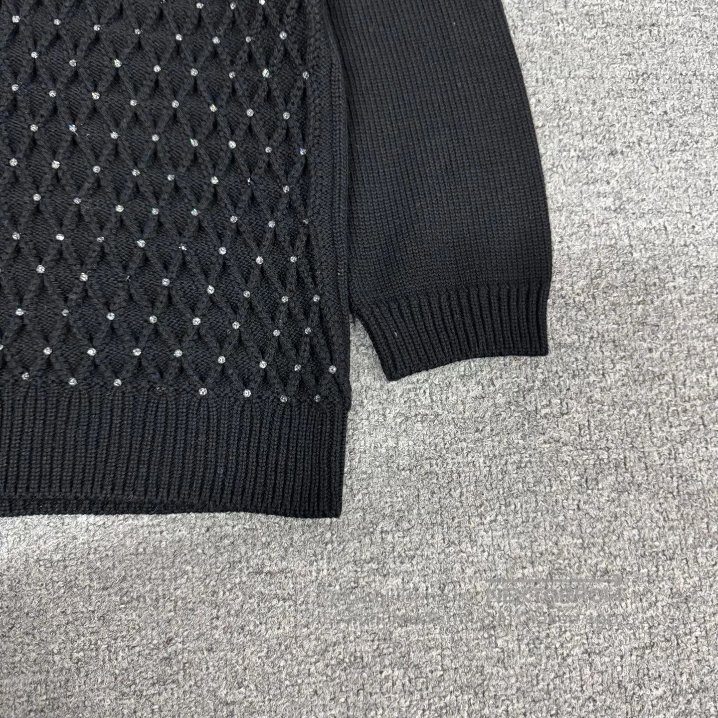 Dior Dior diamond pattern wool knit sweater| Size M / US 6-8 / IT 42-44 - 4 Thumbnail